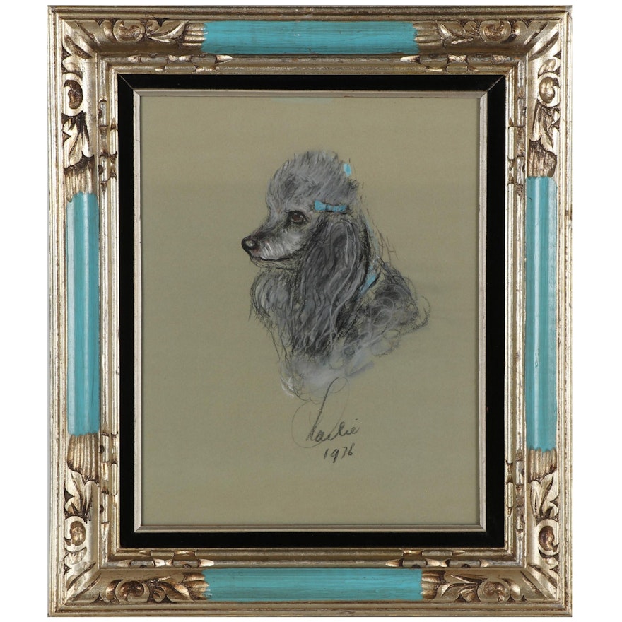Charlie Pico Pastel Dog Portrait, 1976