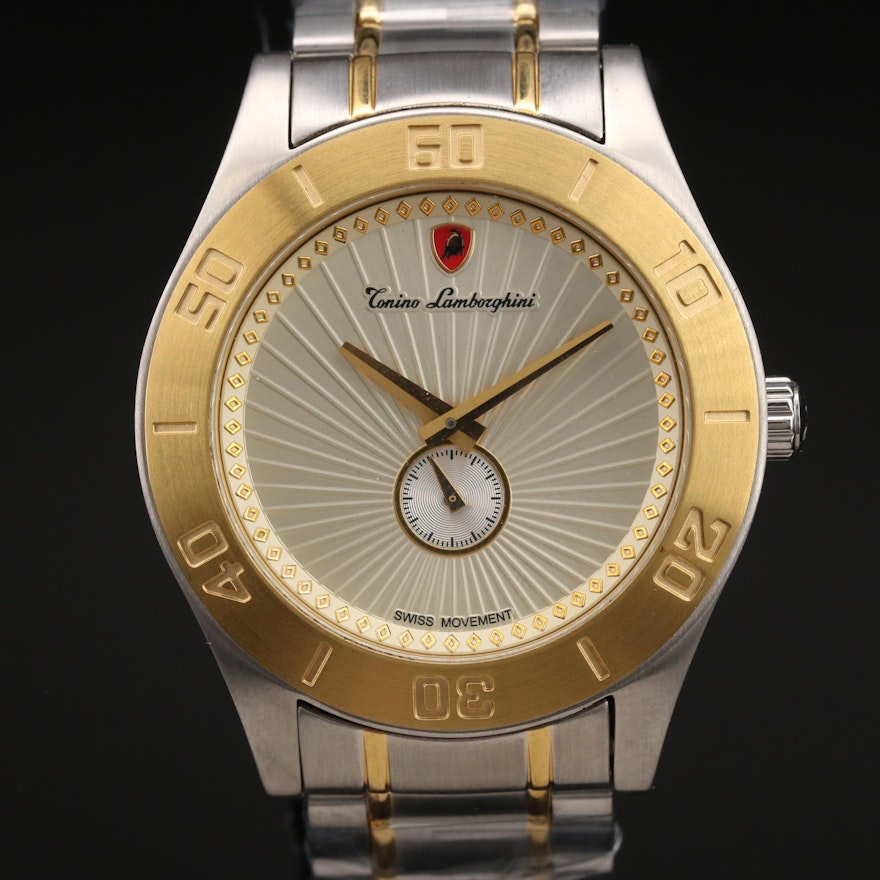 Tonino Lamborghini Two-Tone Stainless Steel Quartz Wristwatch