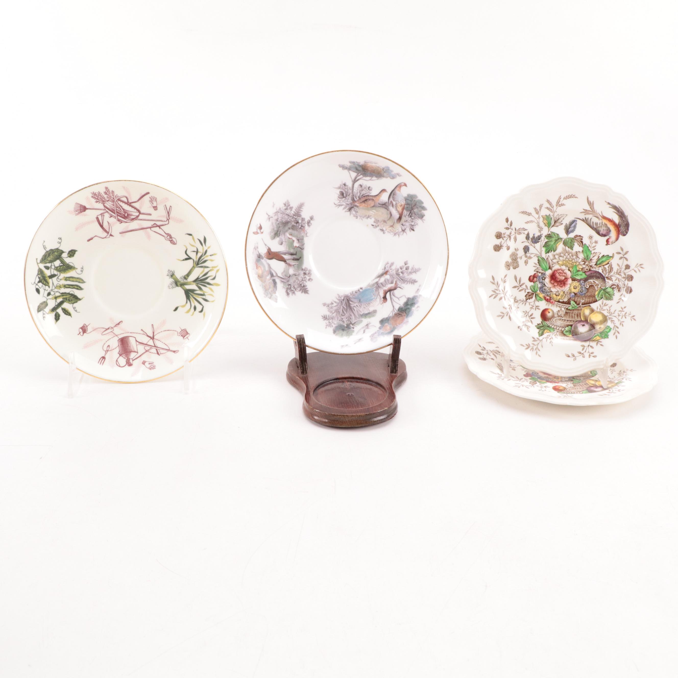 Haviland and Other Bone China and Porcelain Tea Cups, Saucers and Soup Bowls