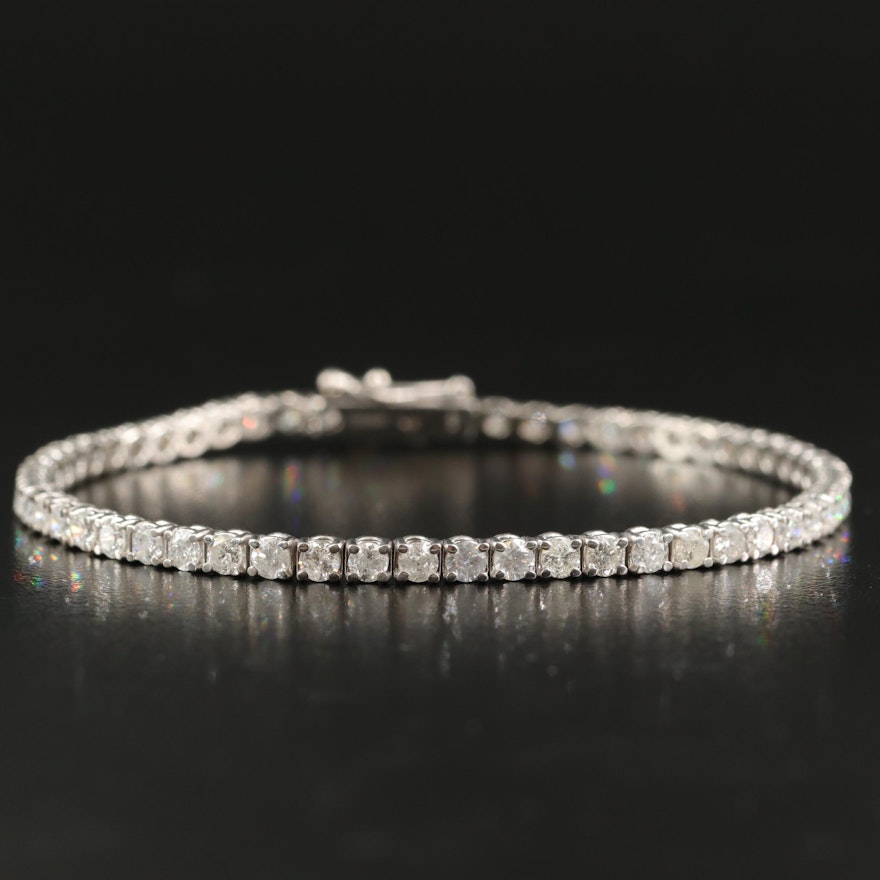 14K 4.30 Diamond Line Bracelet