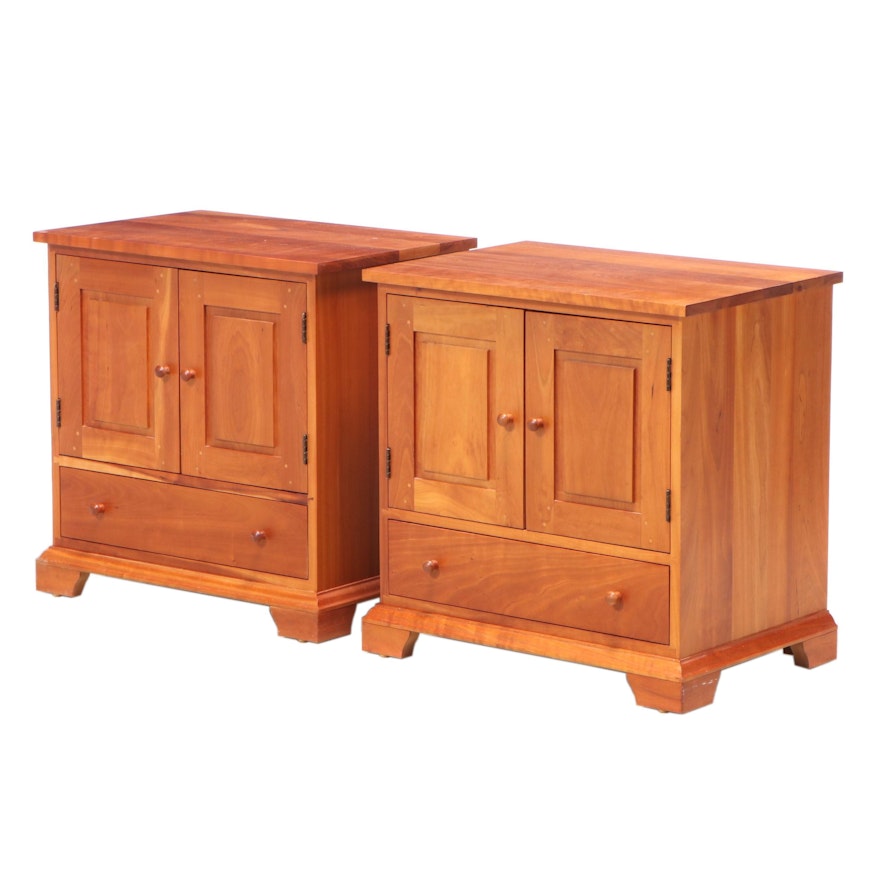 Pair of Harden Furniture "Natural Transitions" Cherrywood Nightstands