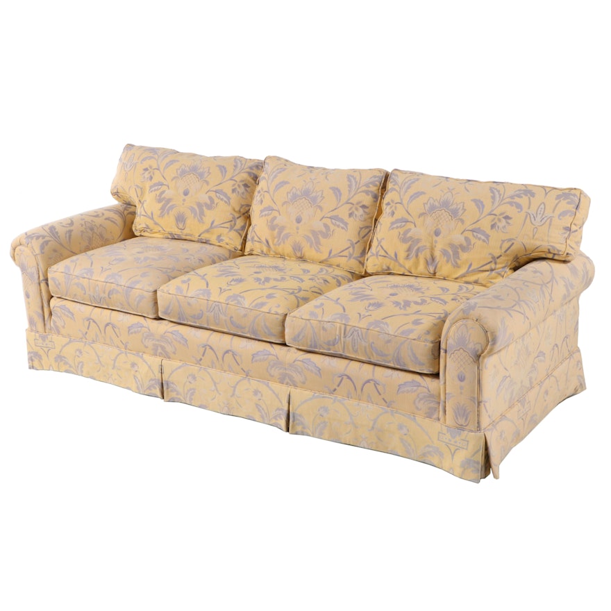 William Alan Custom-Upholstered Roll-Arm Sofa