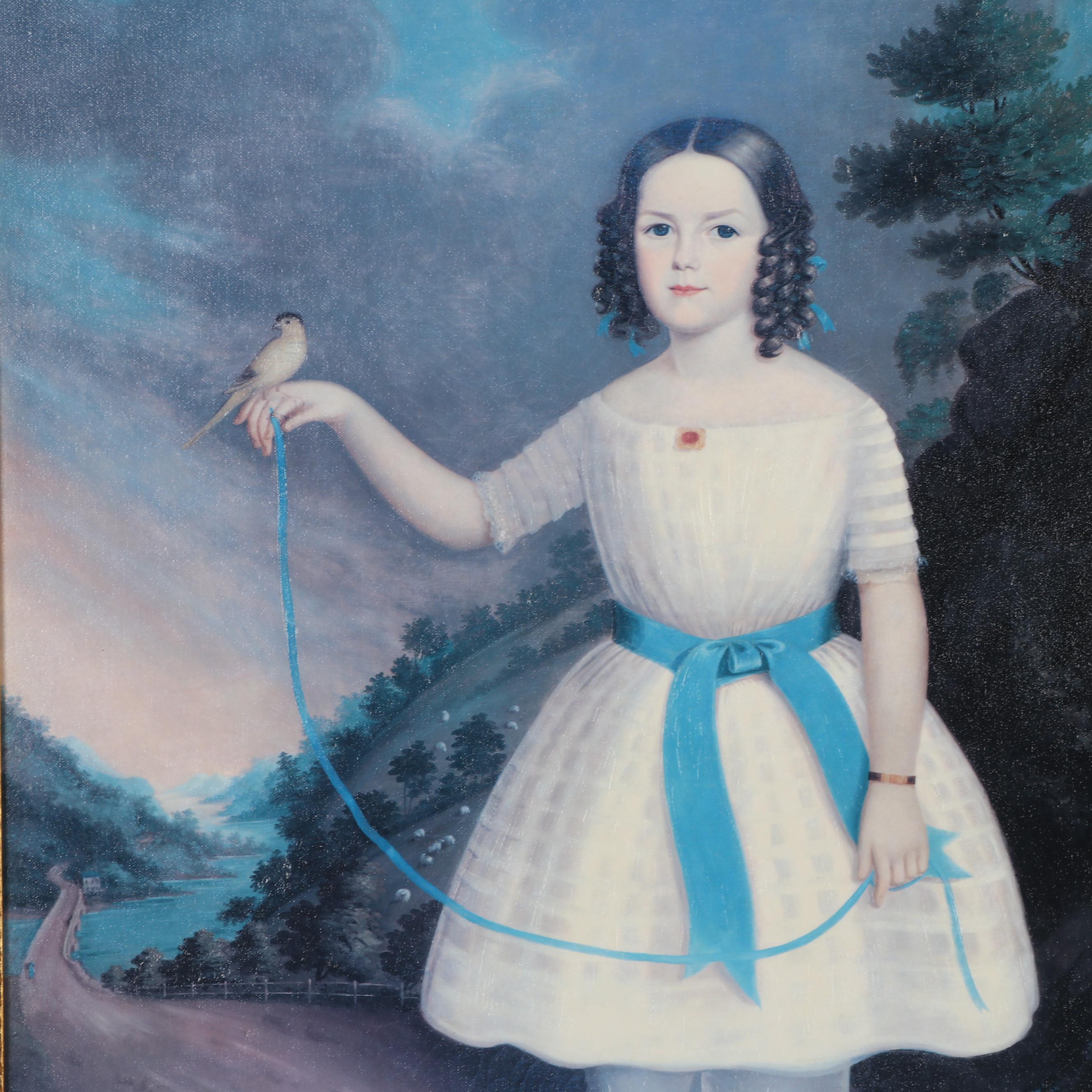 Offset Lithograph After Jefferson Gaunt "Portrait of Josephine Dixon"