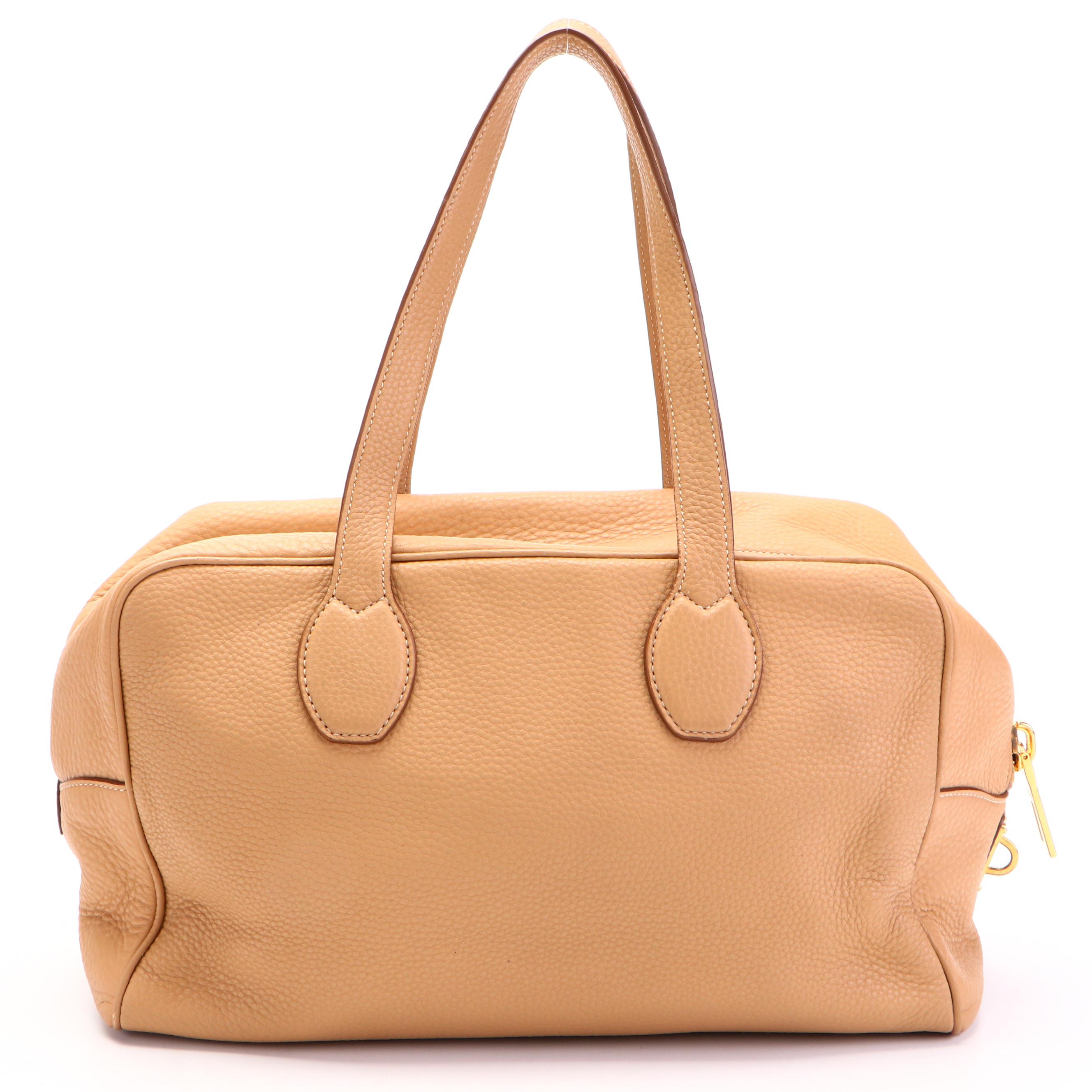 Prada Bauletto Large Bag in Vitello Daino Leather