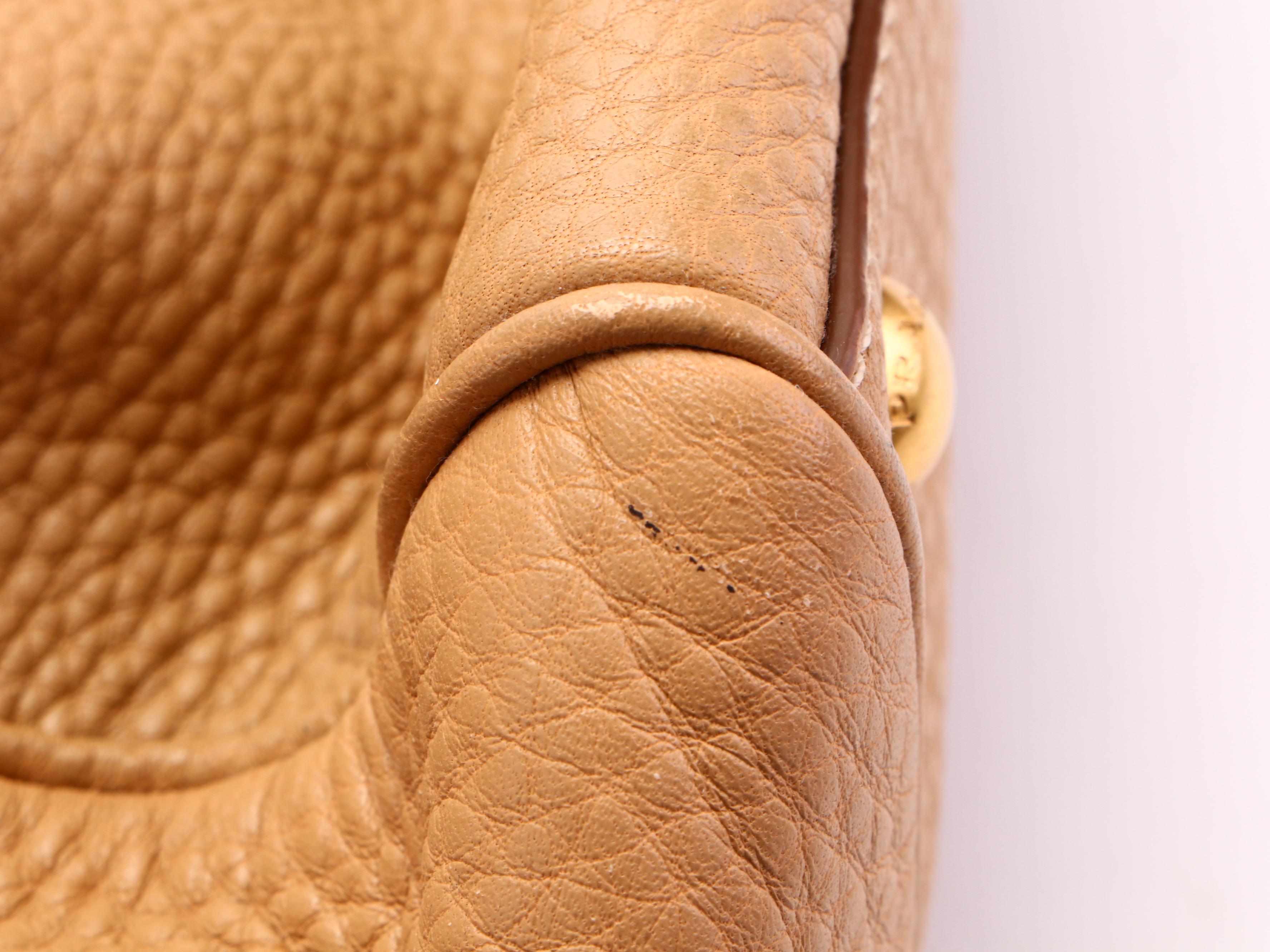 Prada Bauletto Large Bag in Vitello Daino Leather