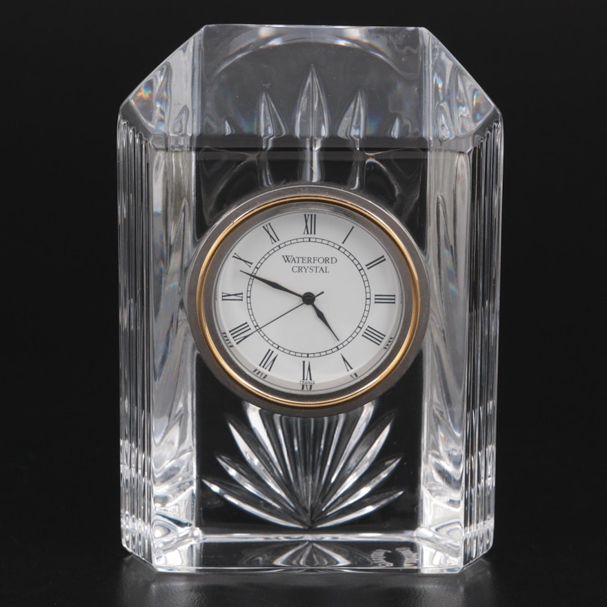 Waterford Crystal "Colonnade" Small Quartz Clock