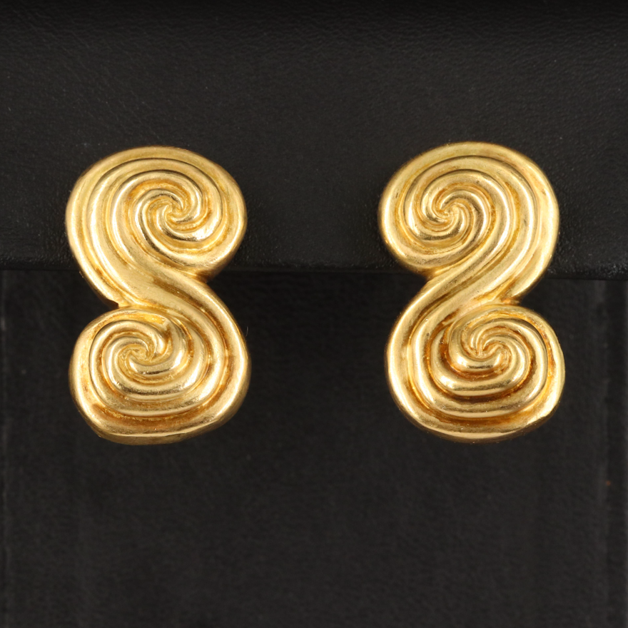 Tiffany & Co. 18K "Spiro" Earrings