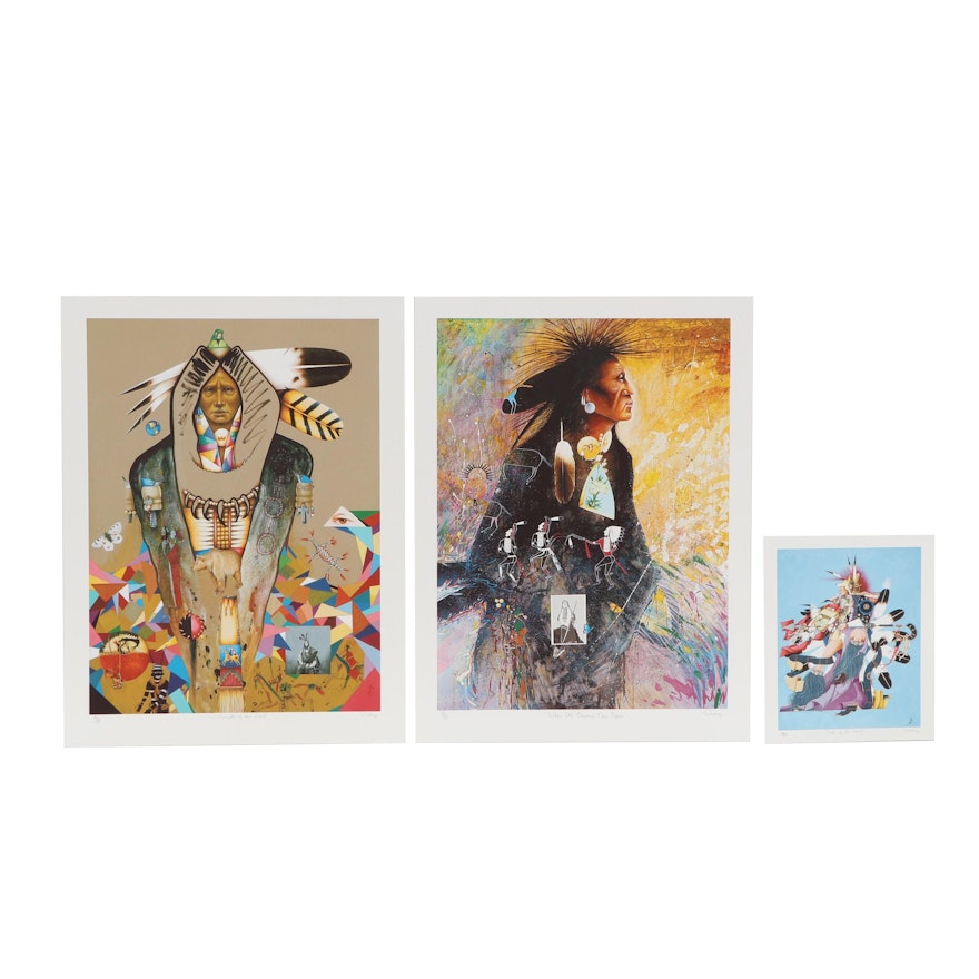 Tiller Wesley Giclées of Native American Figures