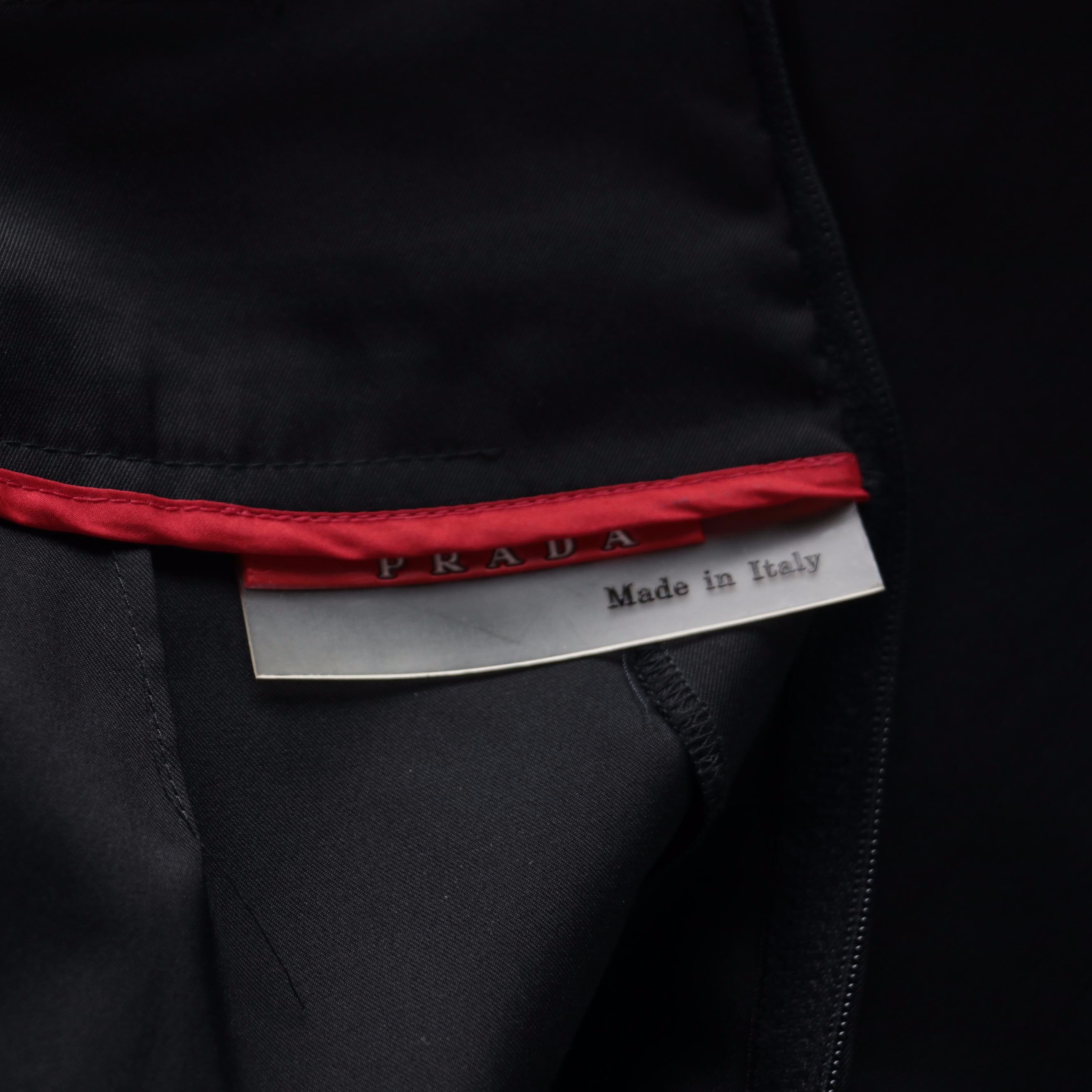 Prada Black Pencil Skirt with Teflon Protector Finish