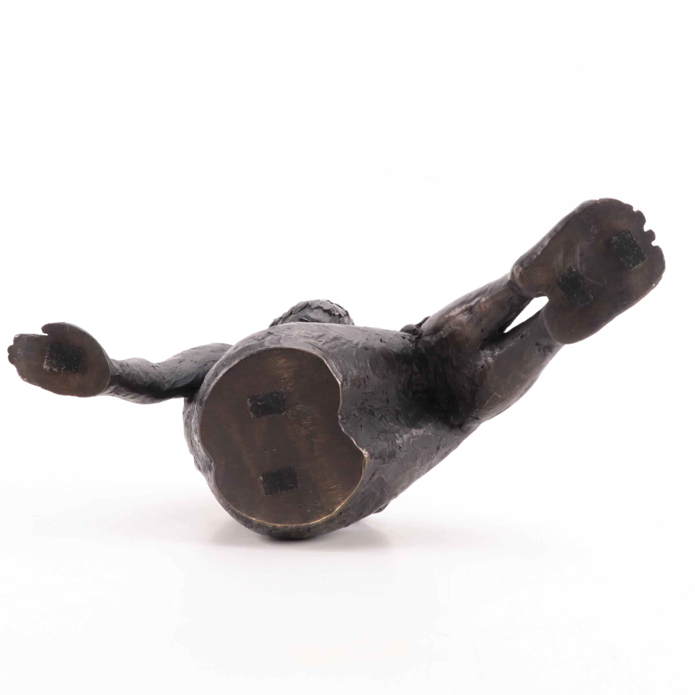 Martin Duque Bronze Sculptures "Act of Cluster Woman" and "Act of Naked Woman"