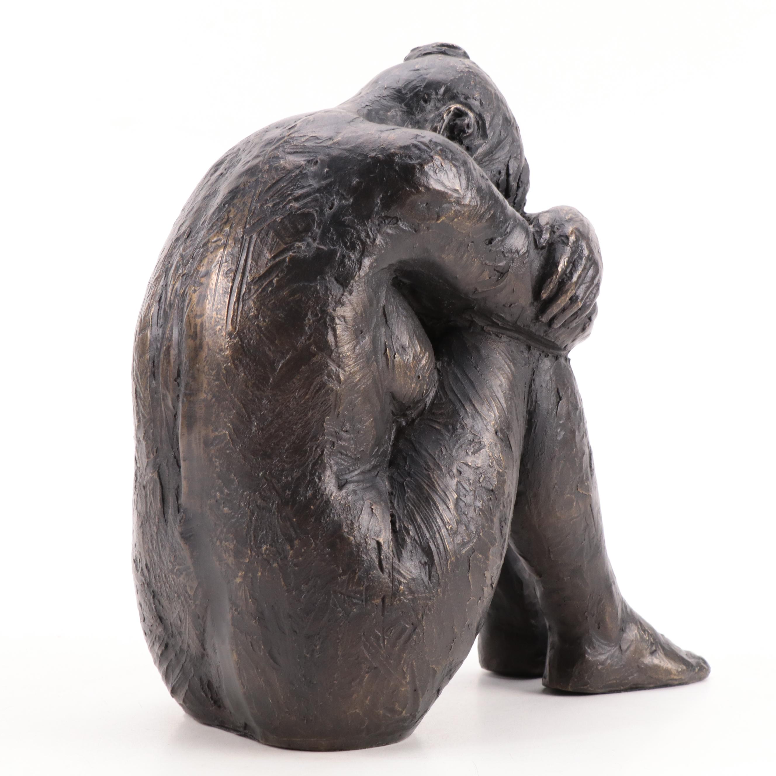 Martin Duque Bronze Sculptures "Act of Cluster Woman" and "Act of Naked Woman"