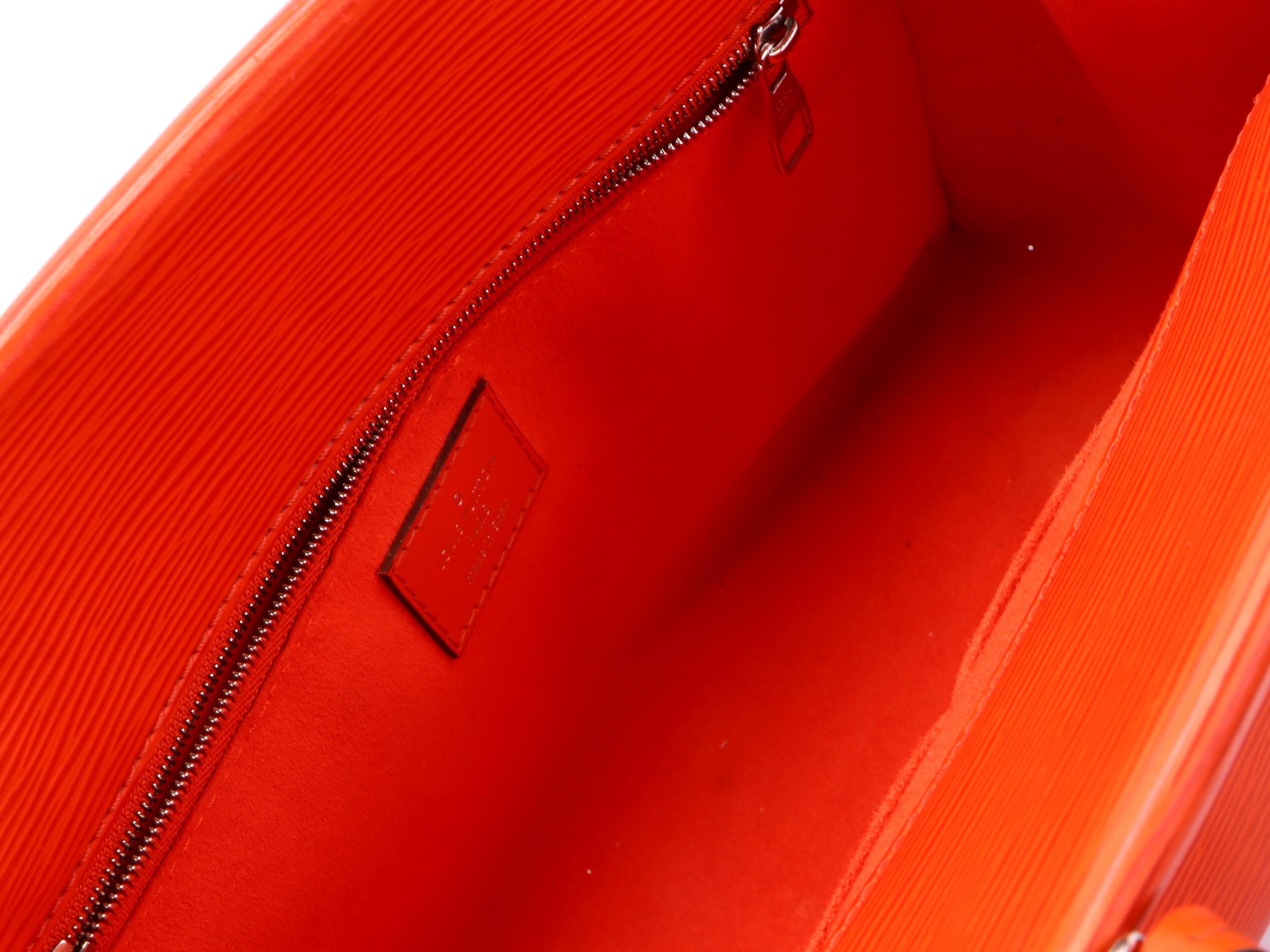 Louis Vuitton Marly BB Bag in Orange Epi and Smooth Leather