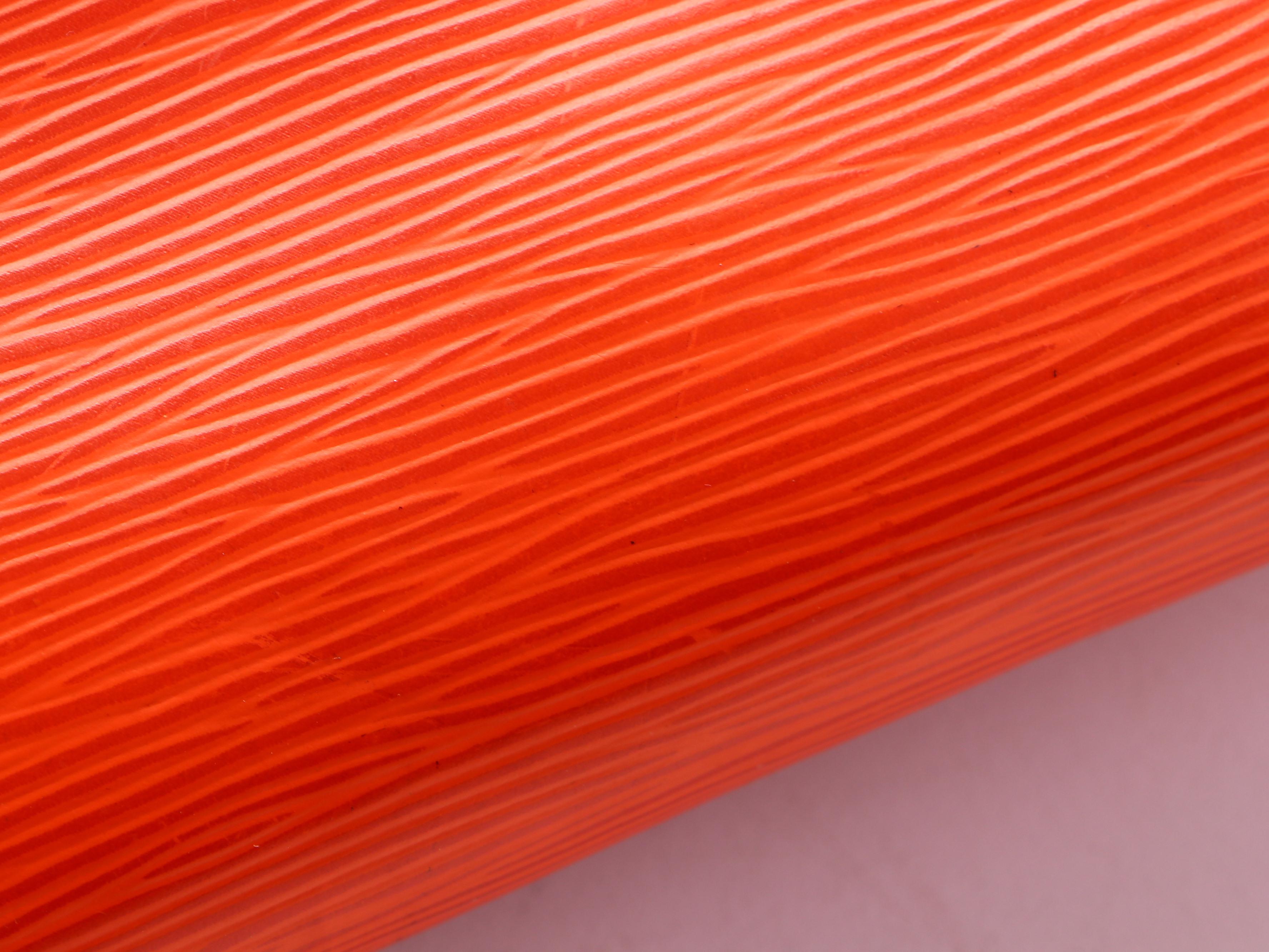 Louis Vuitton Marly BB Bag in Orange Epi and Smooth Leather