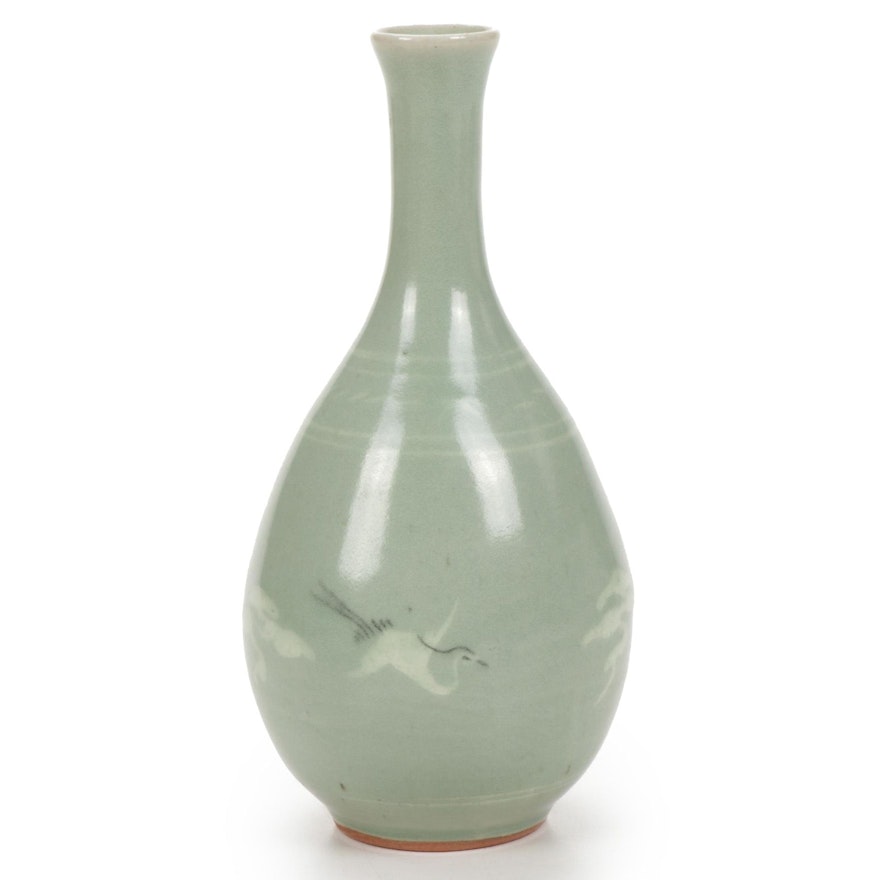 Korean Celadon Vase, 1950s