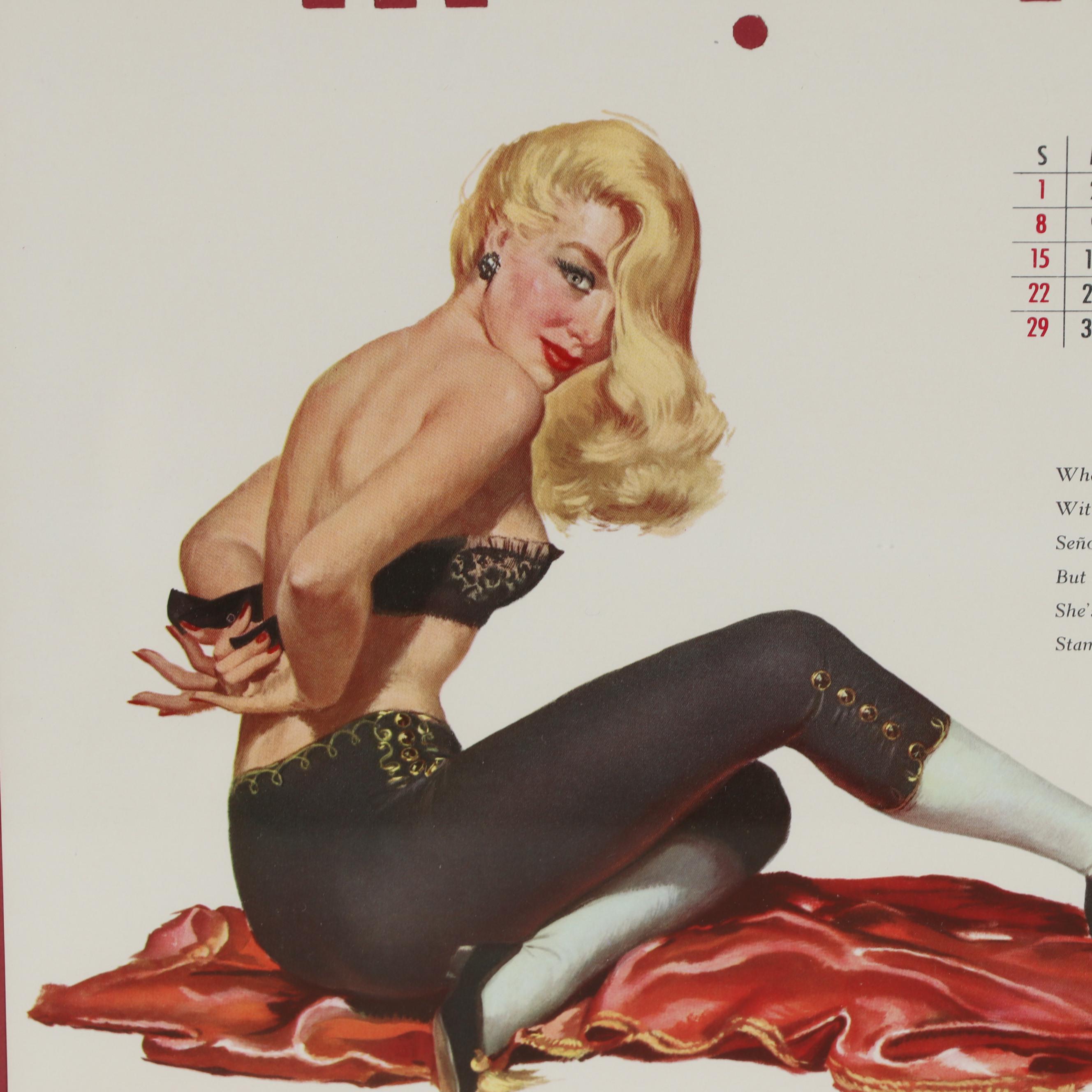 Esquire Magazine Pin-Up Calendars After Ernest Chiriacka, 1953