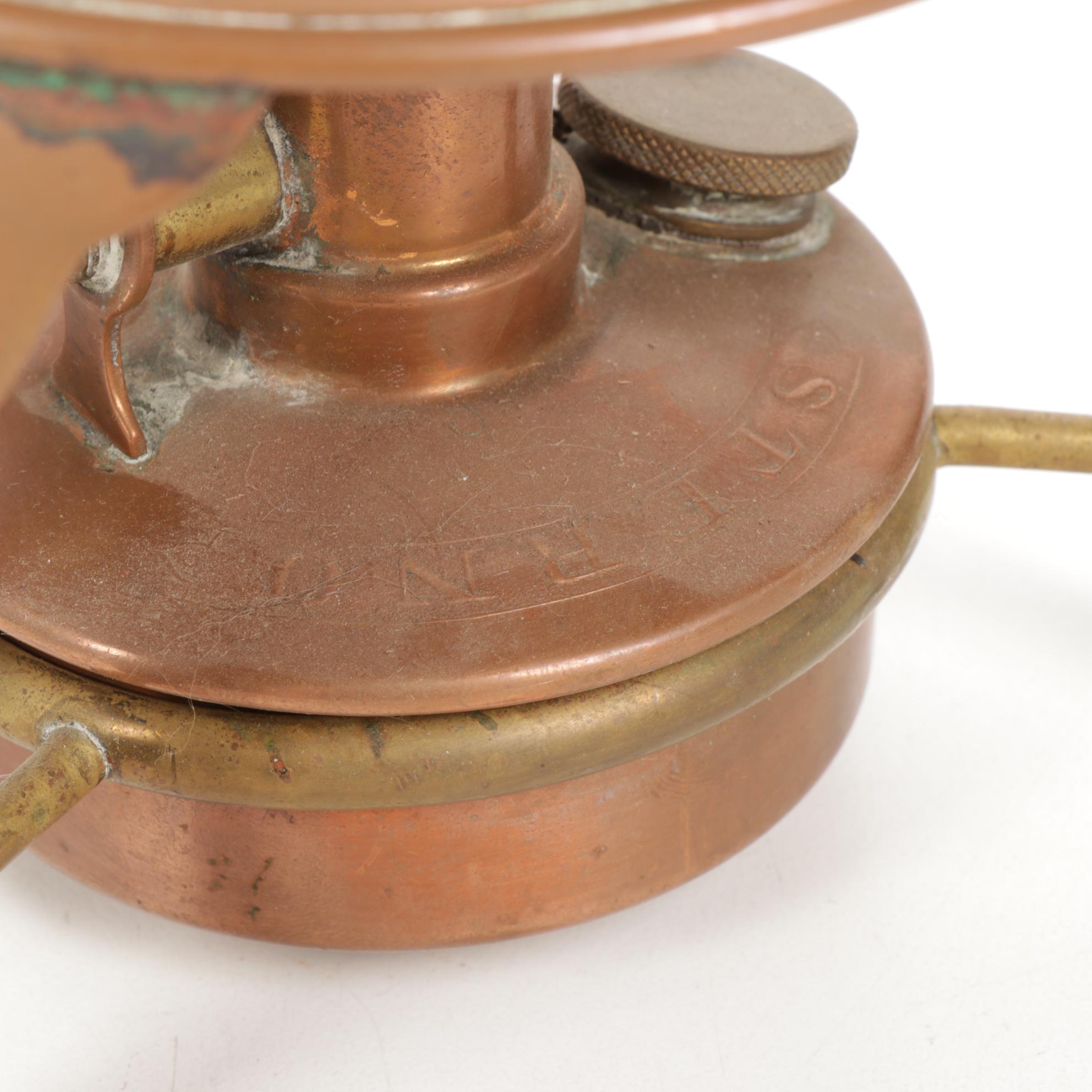 Sternau Coffee Samovar and Other Copper and Delftware, Early/Mid 20th C.