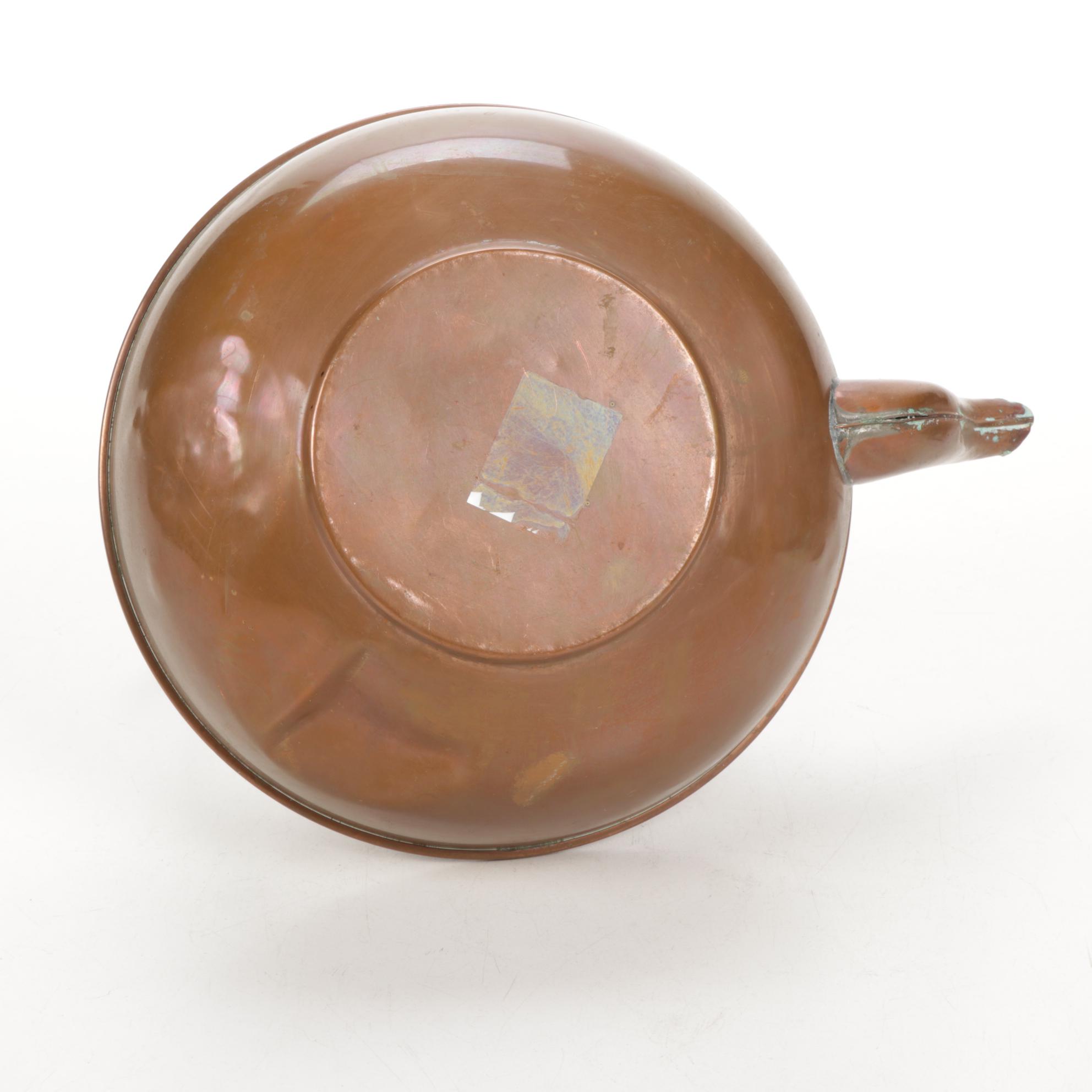 Sternau Coffee Samovar and Other Copper and Delftware, Early/Mid 20th C.