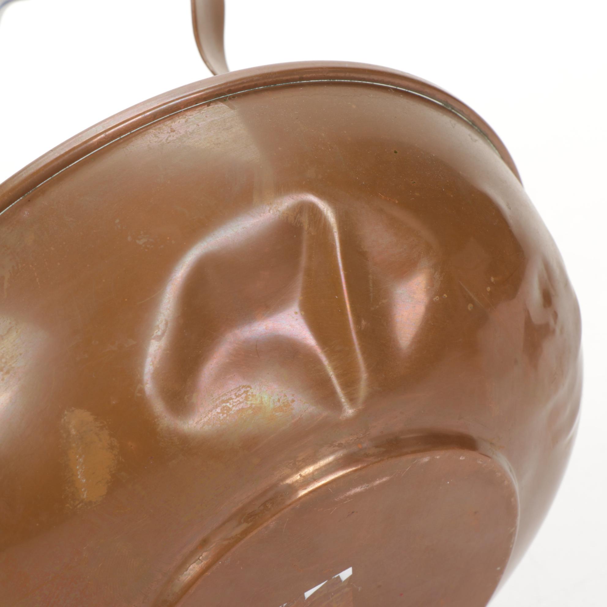 Sternau Coffee Samovar and Other Copper and Delftware, Early/Mid 20th C.