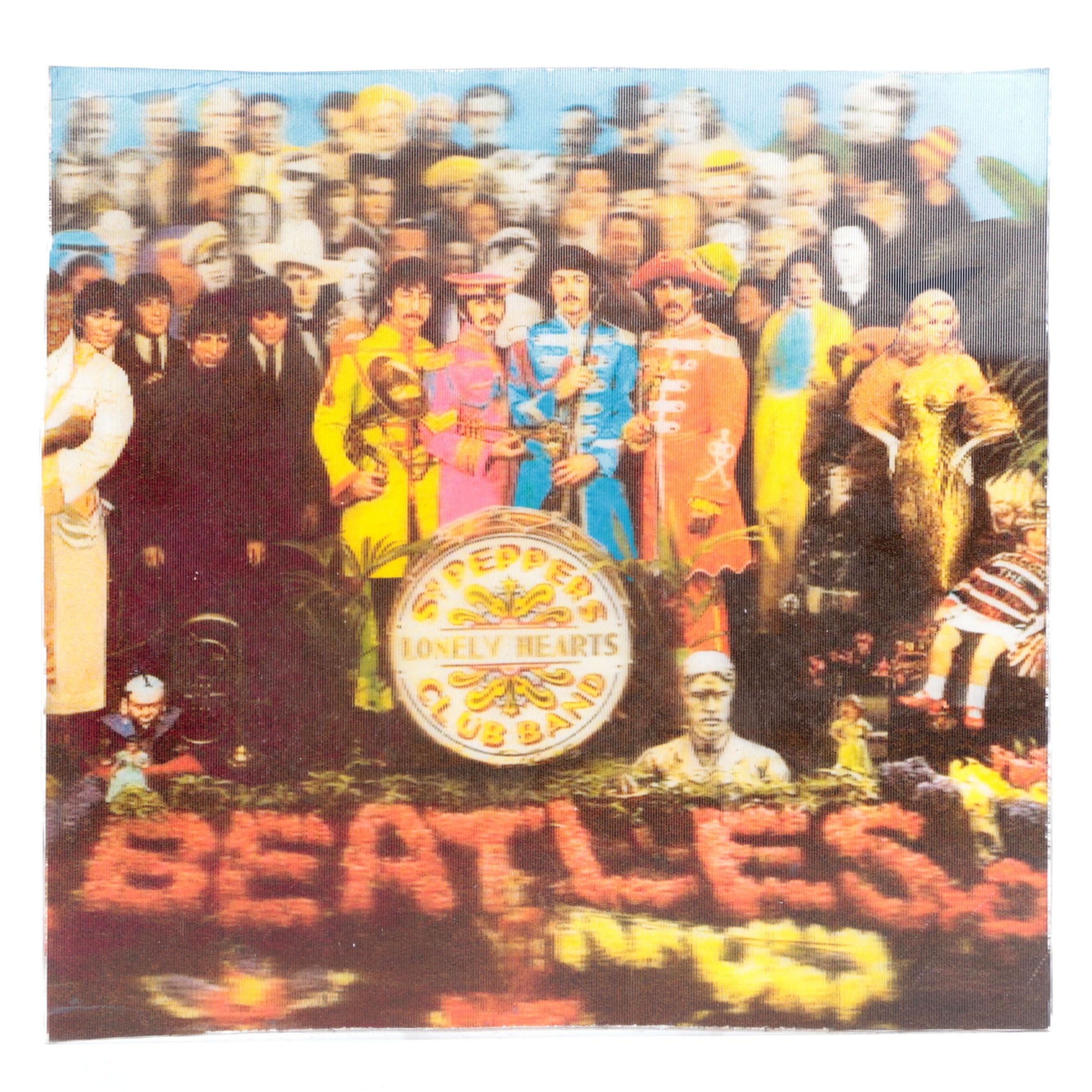 The Beatles "Sgt. Pepper's Lonely Hearts Club Band" 3D Album Cover Art