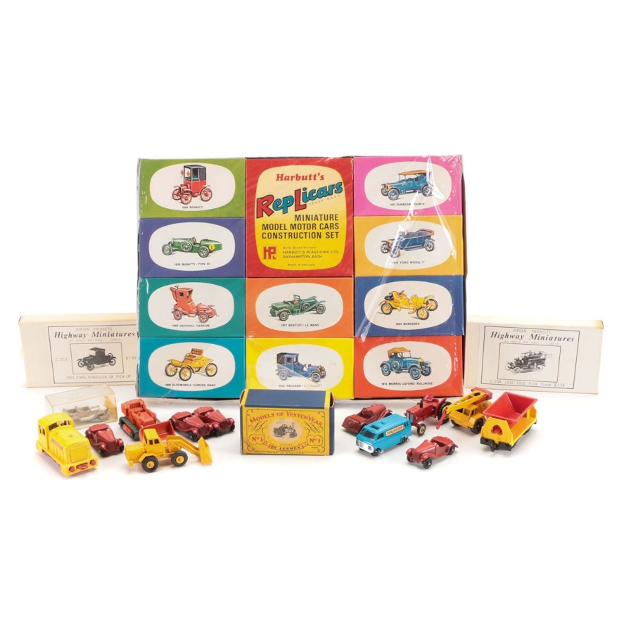 Harbutt's Replicars, Lesney Diecast Cars, Jordan Products Highway Miniatures