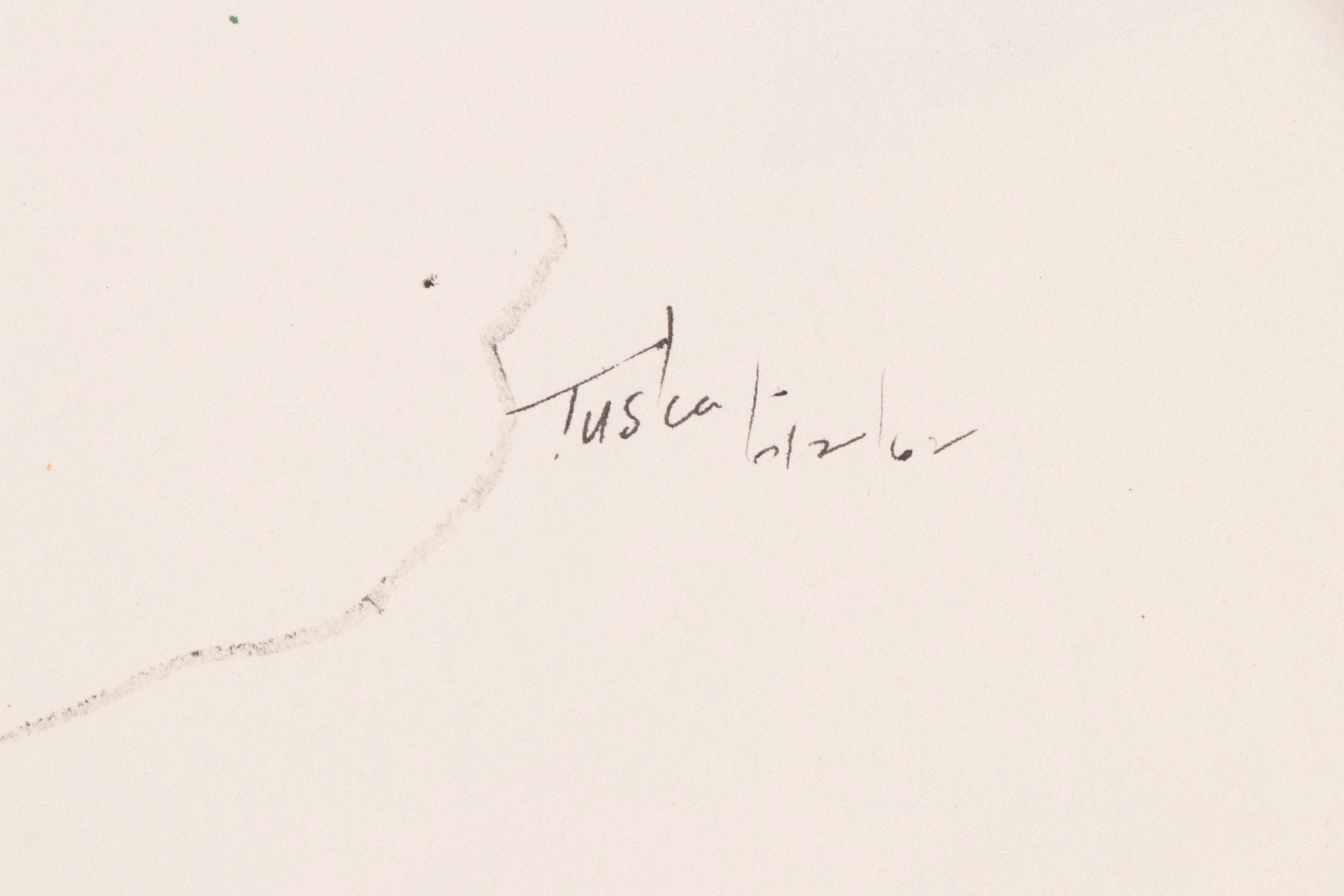 John Tuska Figural Nude Ink Drawings, Late 20th Century