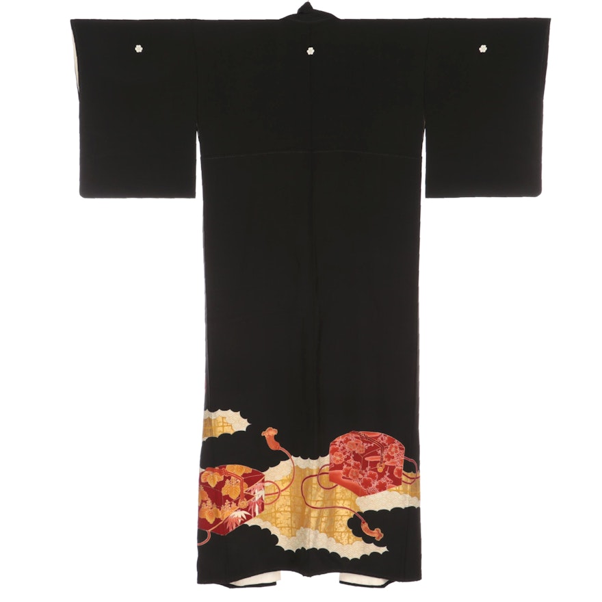 Three Mon Hanabishi, Noshi, Hanna, and Other Patterned Tomesode Kimono