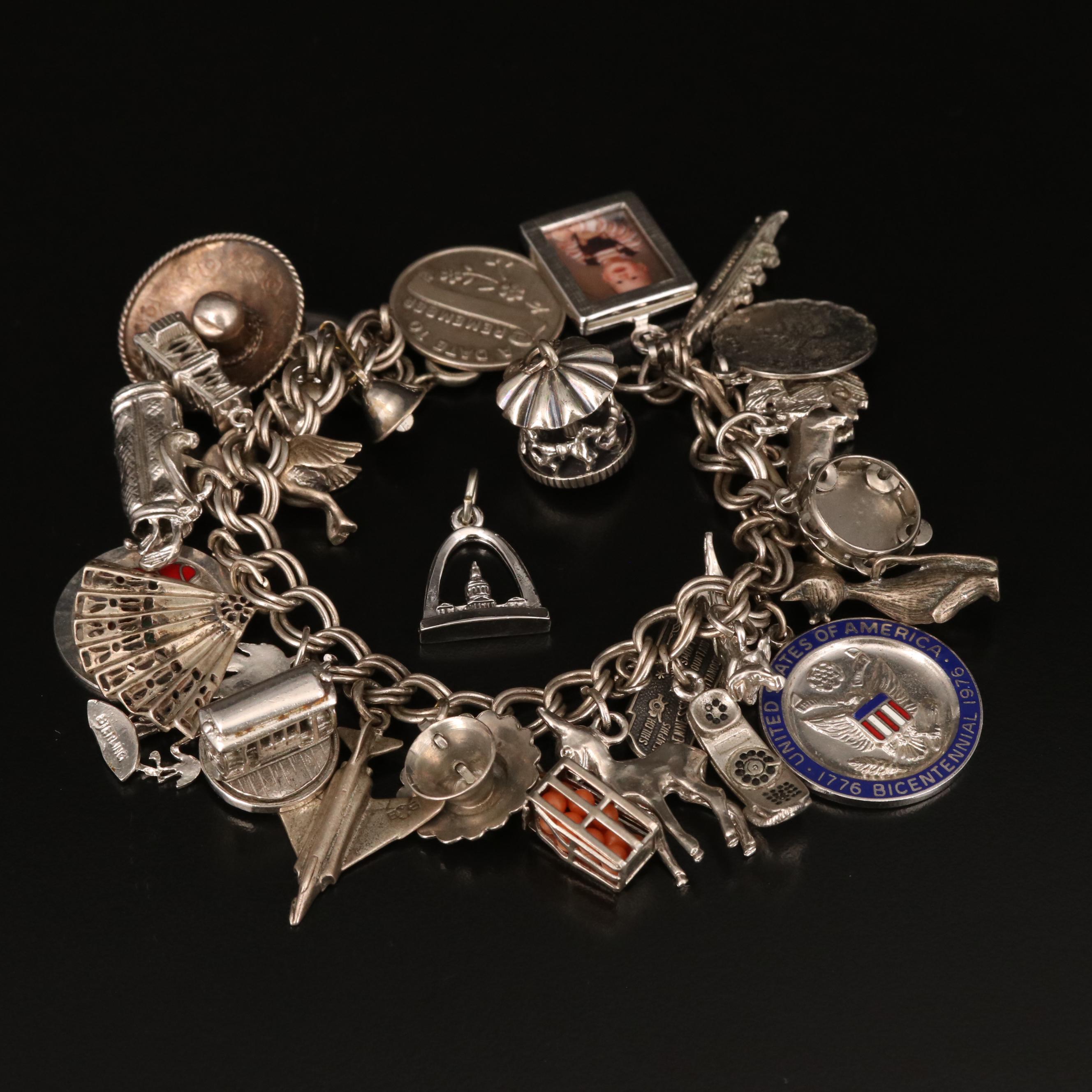 Charm Bracelet Including Loose Charms