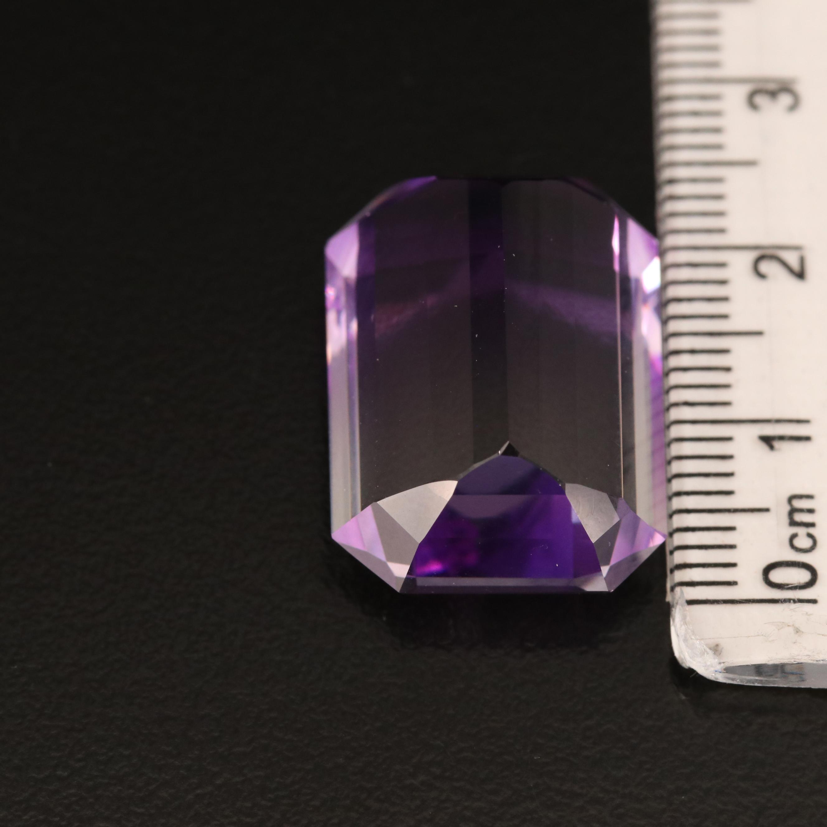 Loose 31.24 CT Rectangular Bi-Color Quartz