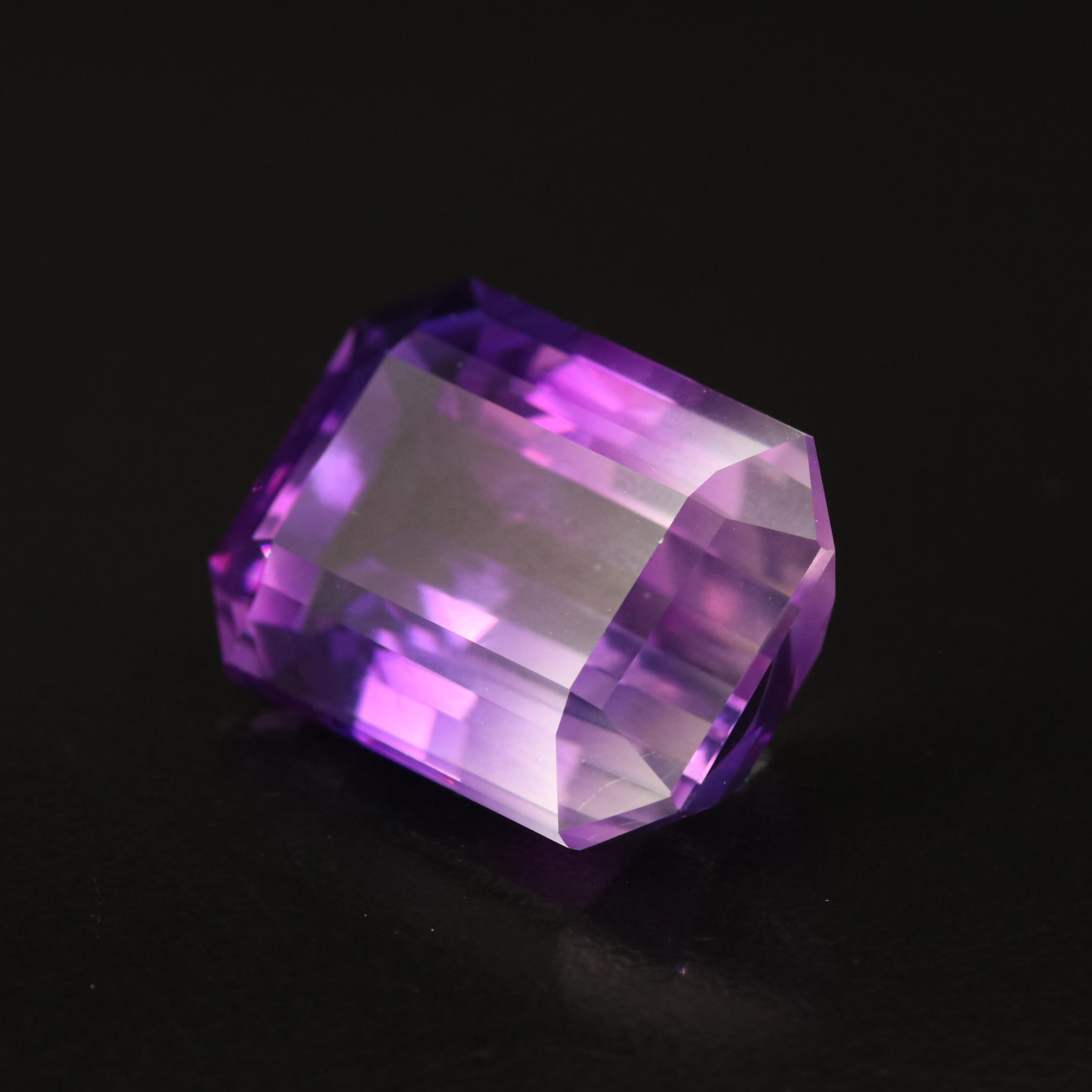 Loose 31.24 CT Rectangular Bi-Color Quartz