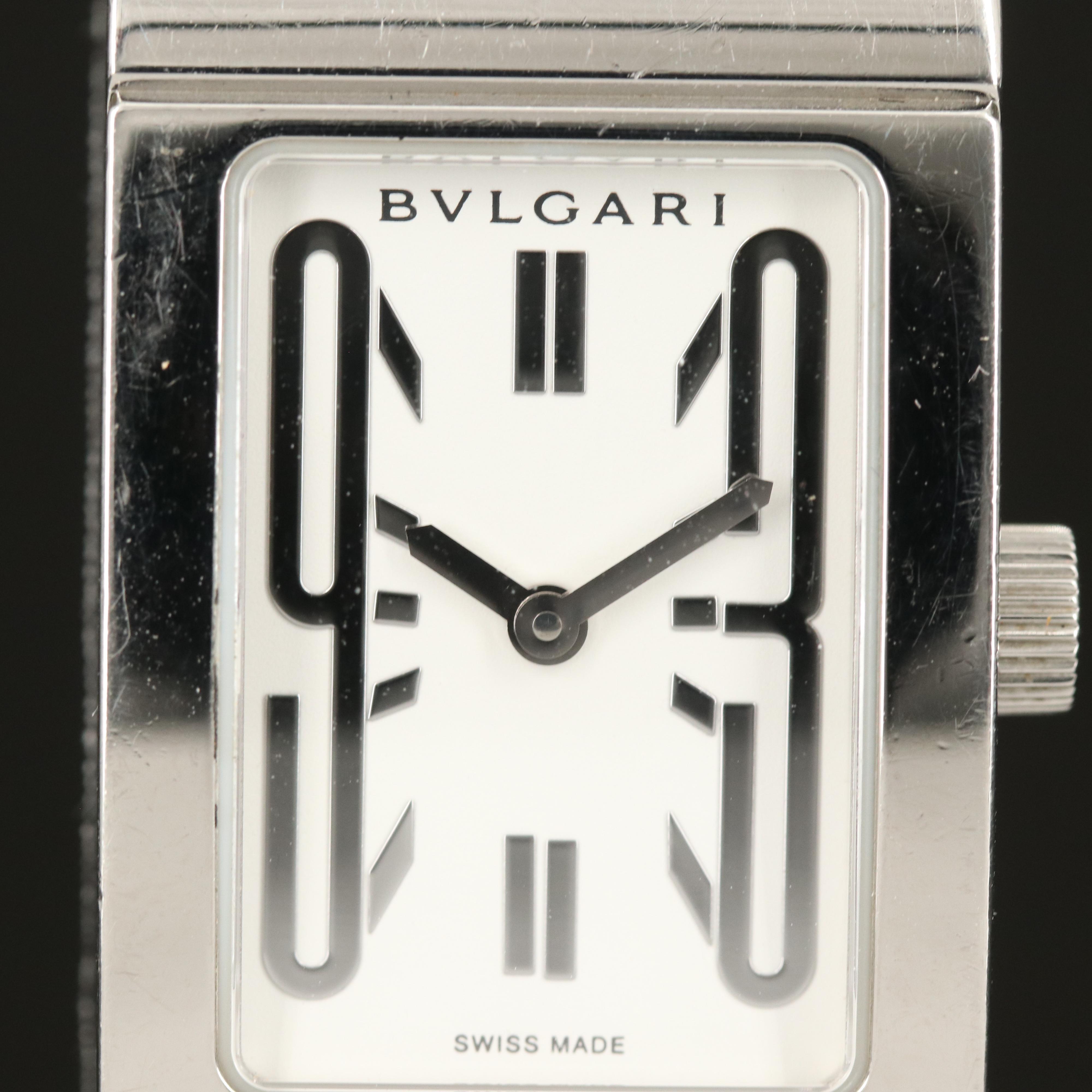 BVLGARI Rettangolo Stainless Steel Watch