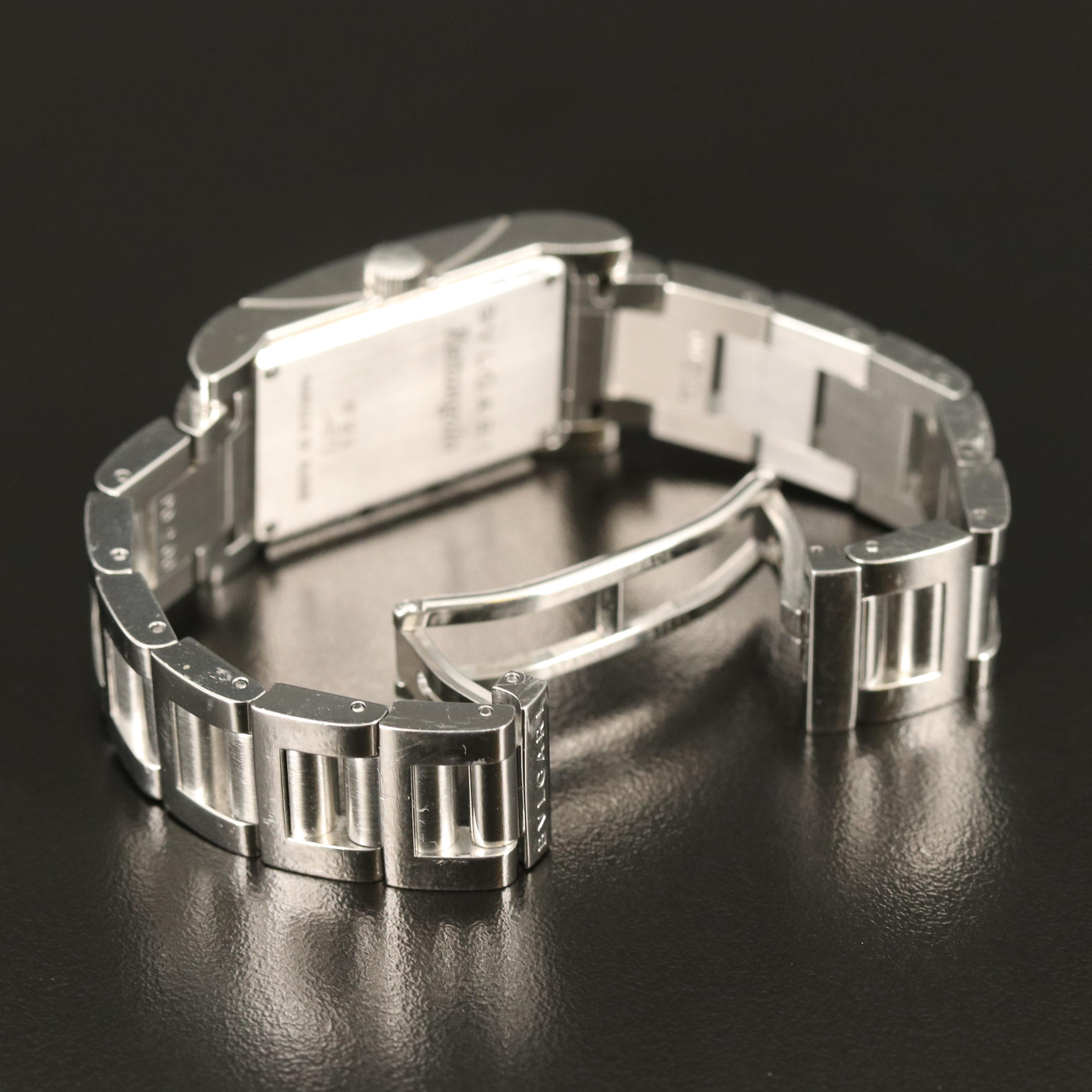 BVLGARI Rettangolo Stainless Steel Watch