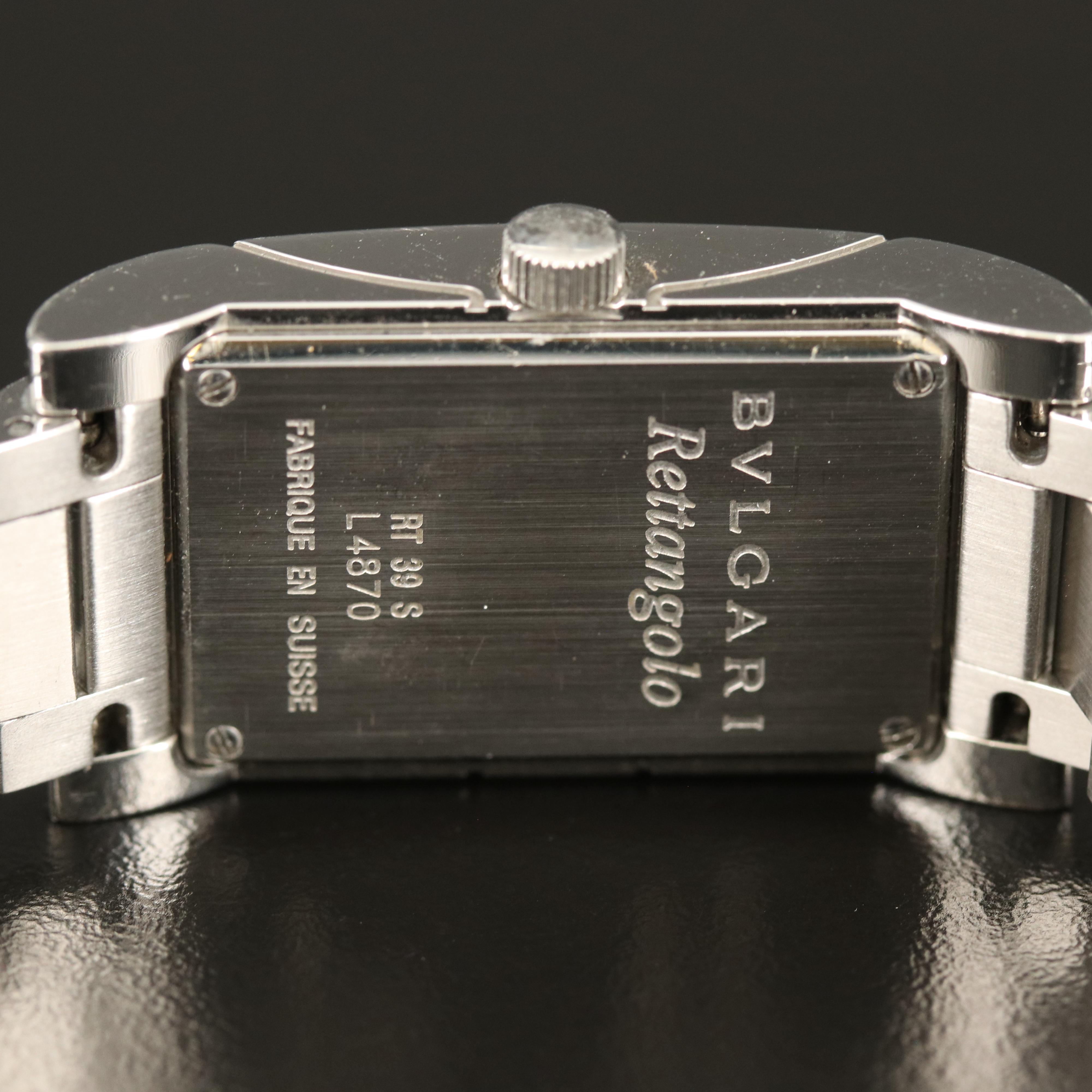 BVLGARI Rettangolo Stainless Steel Watch