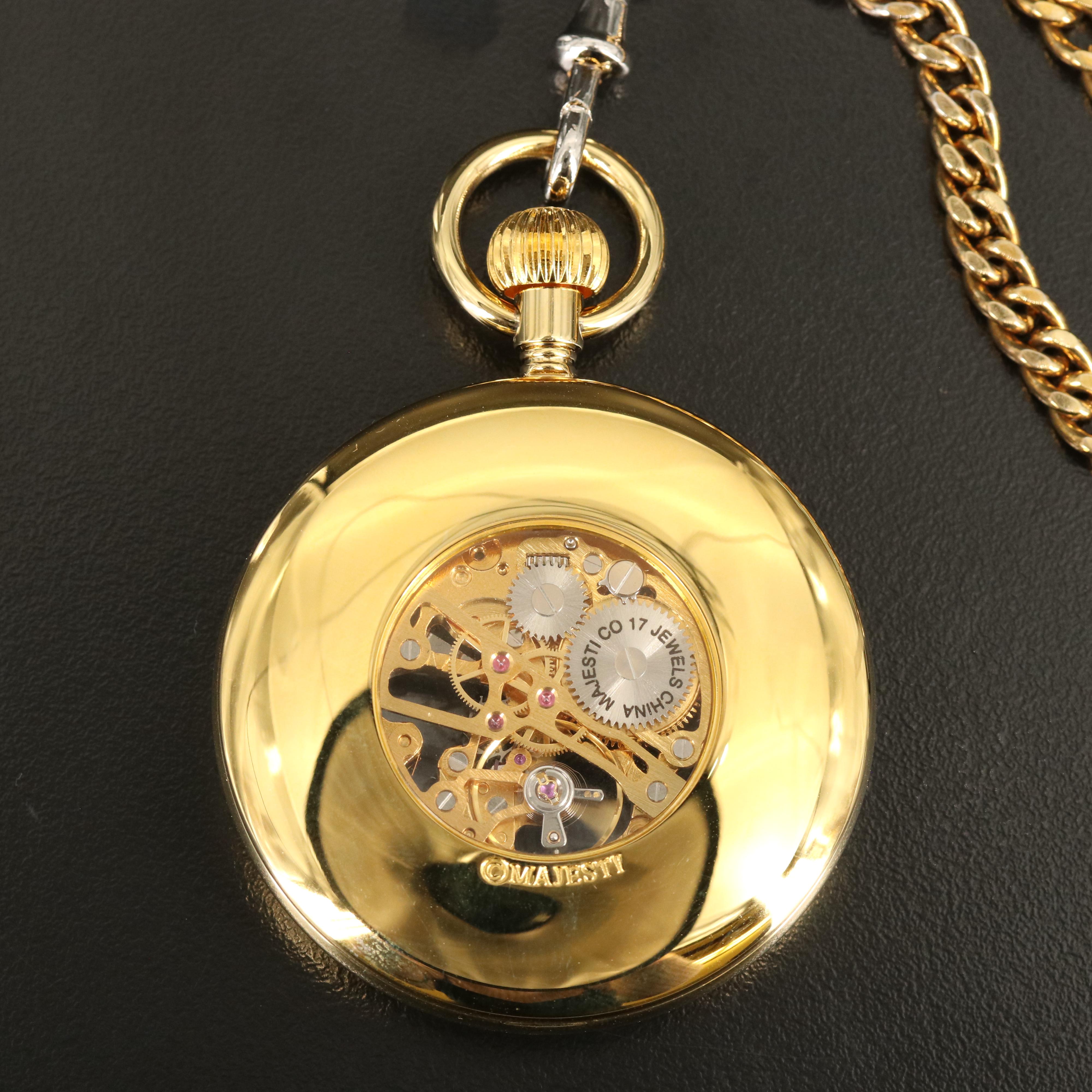 Majestron By Majesti Watch Co. Pocket Watch and Pouch