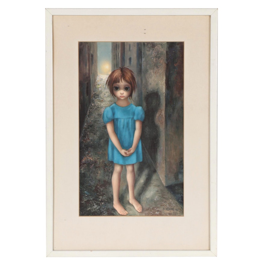 Offset Lithograph After Margaret Keane "First Grail"
