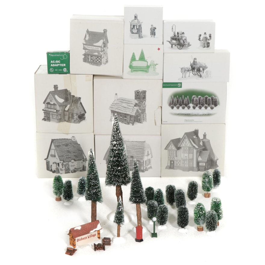 Department 56 "Dickens' Village" Porcelain Buildings, Figurines, and Accessories