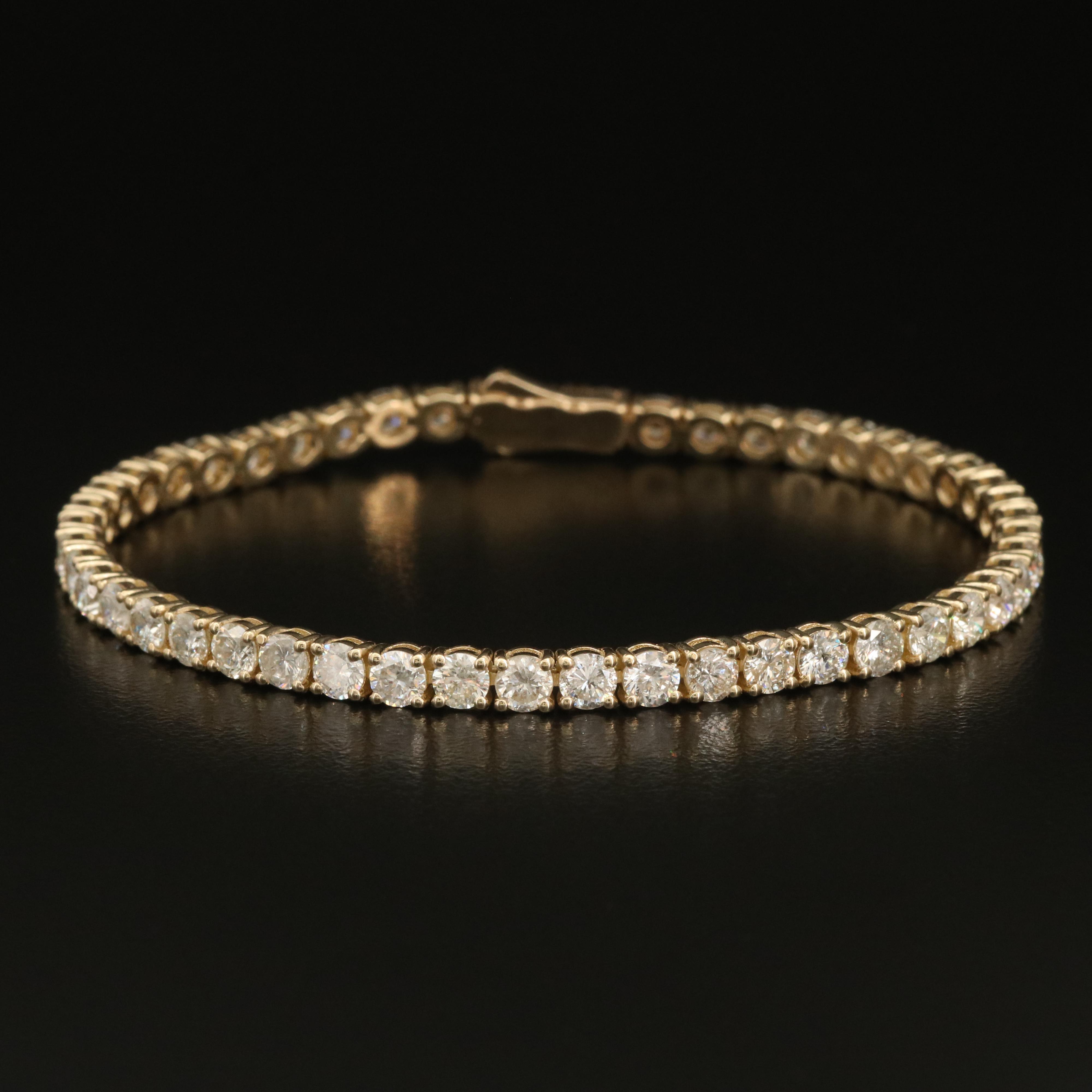14K 7.67 CTW Diamond Line Bracelet