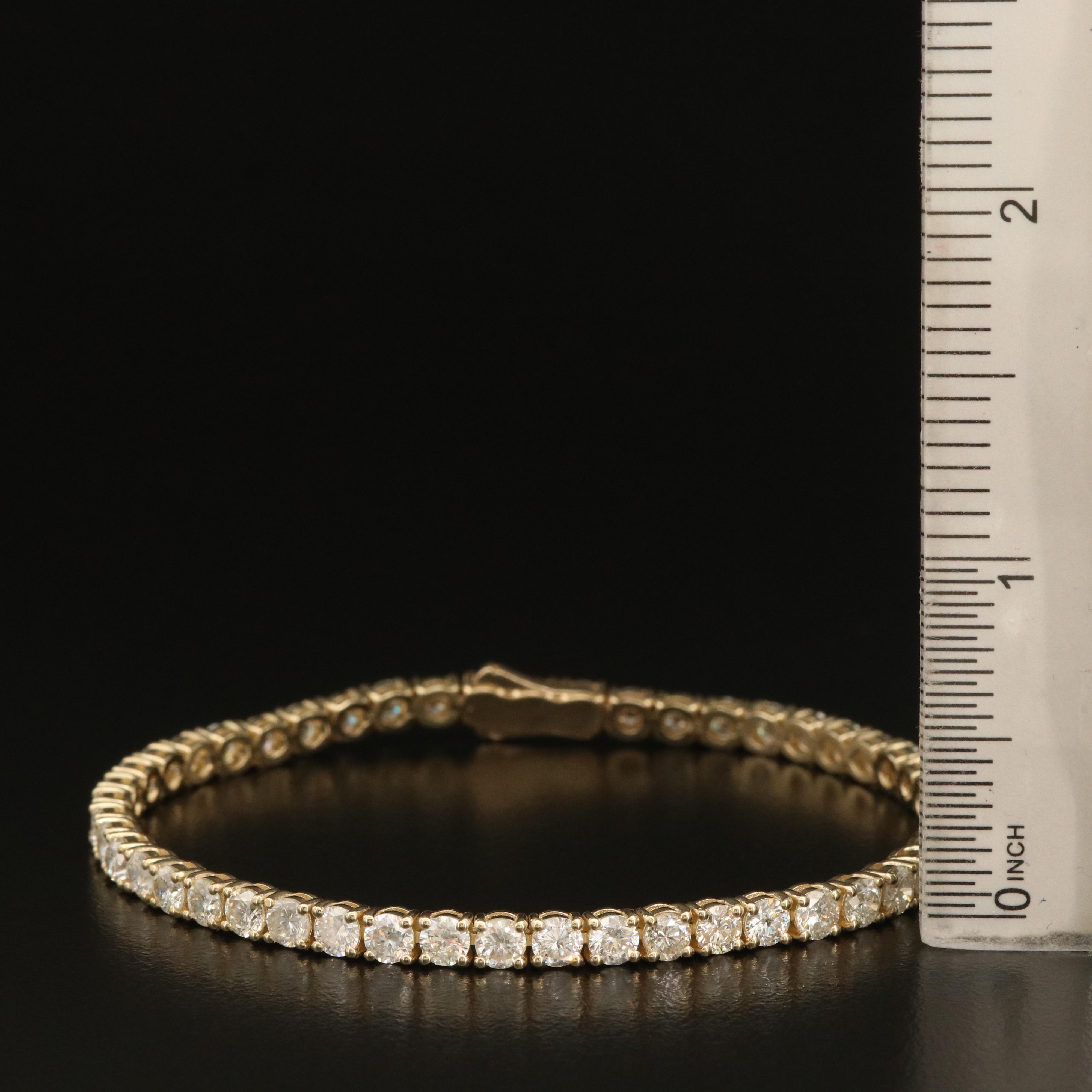 14K 7.67 CTW Diamond Line Bracelet