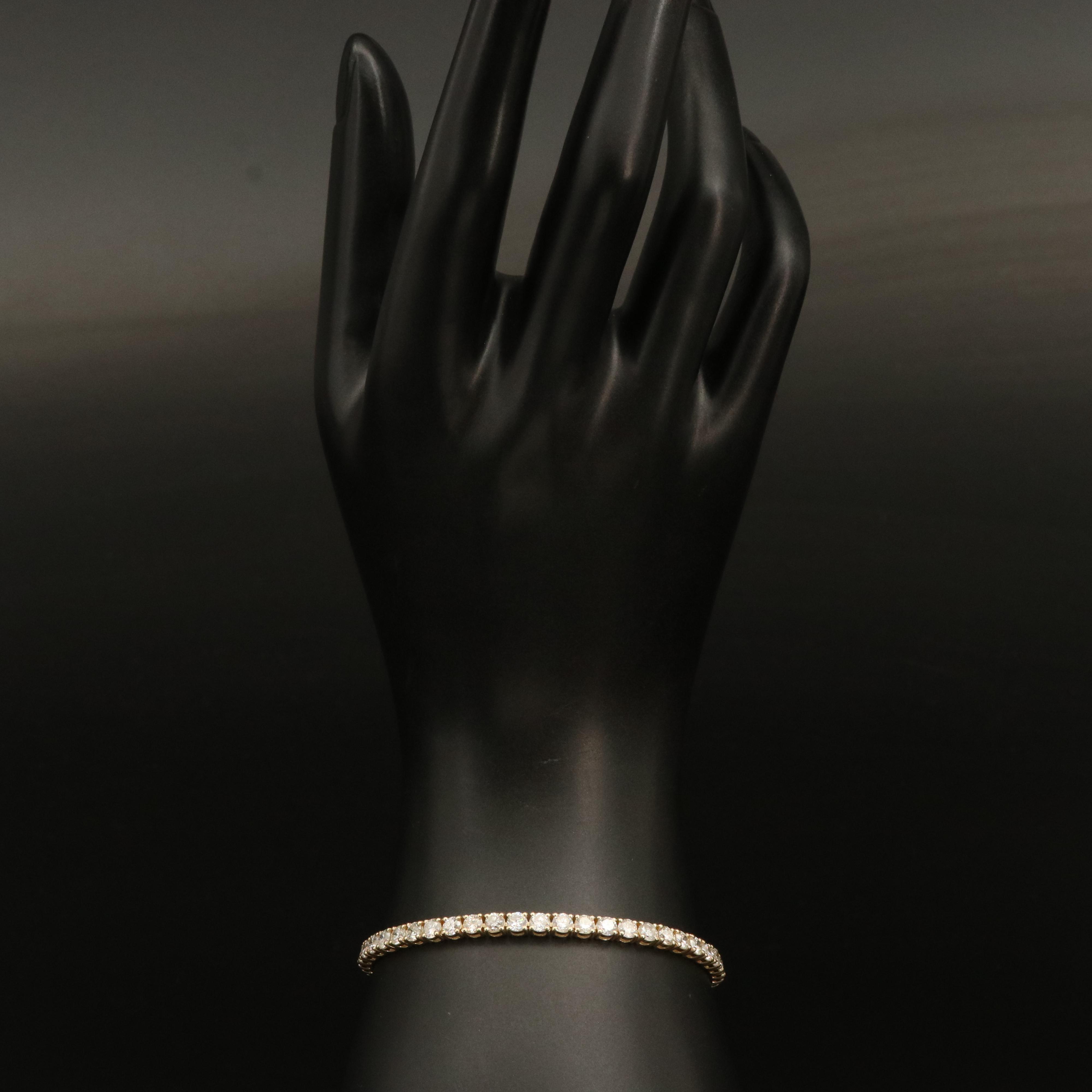 14K 7.67 CTW Diamond Line Bracelet