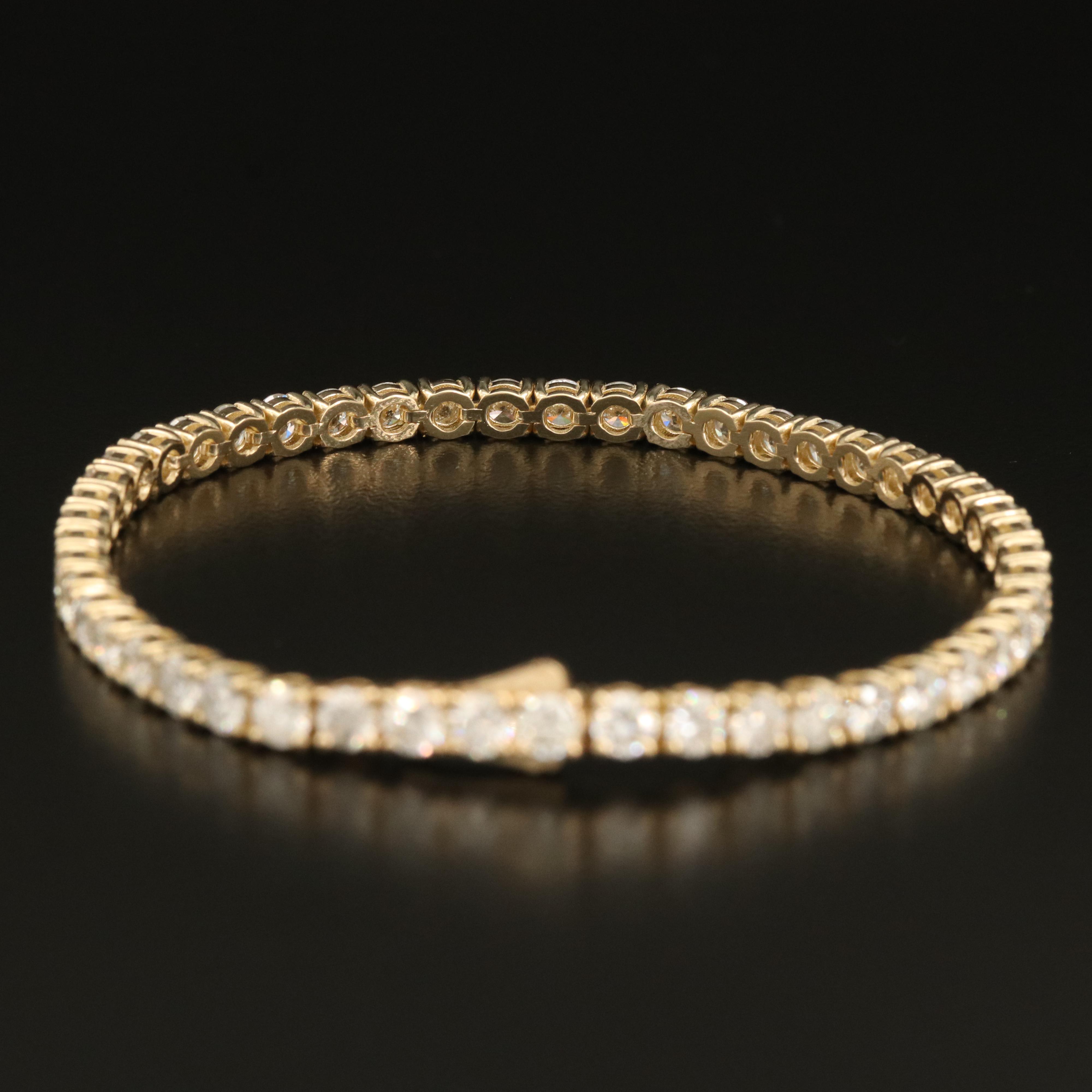 14K 7.67 CTW Diamond Line Bracelet