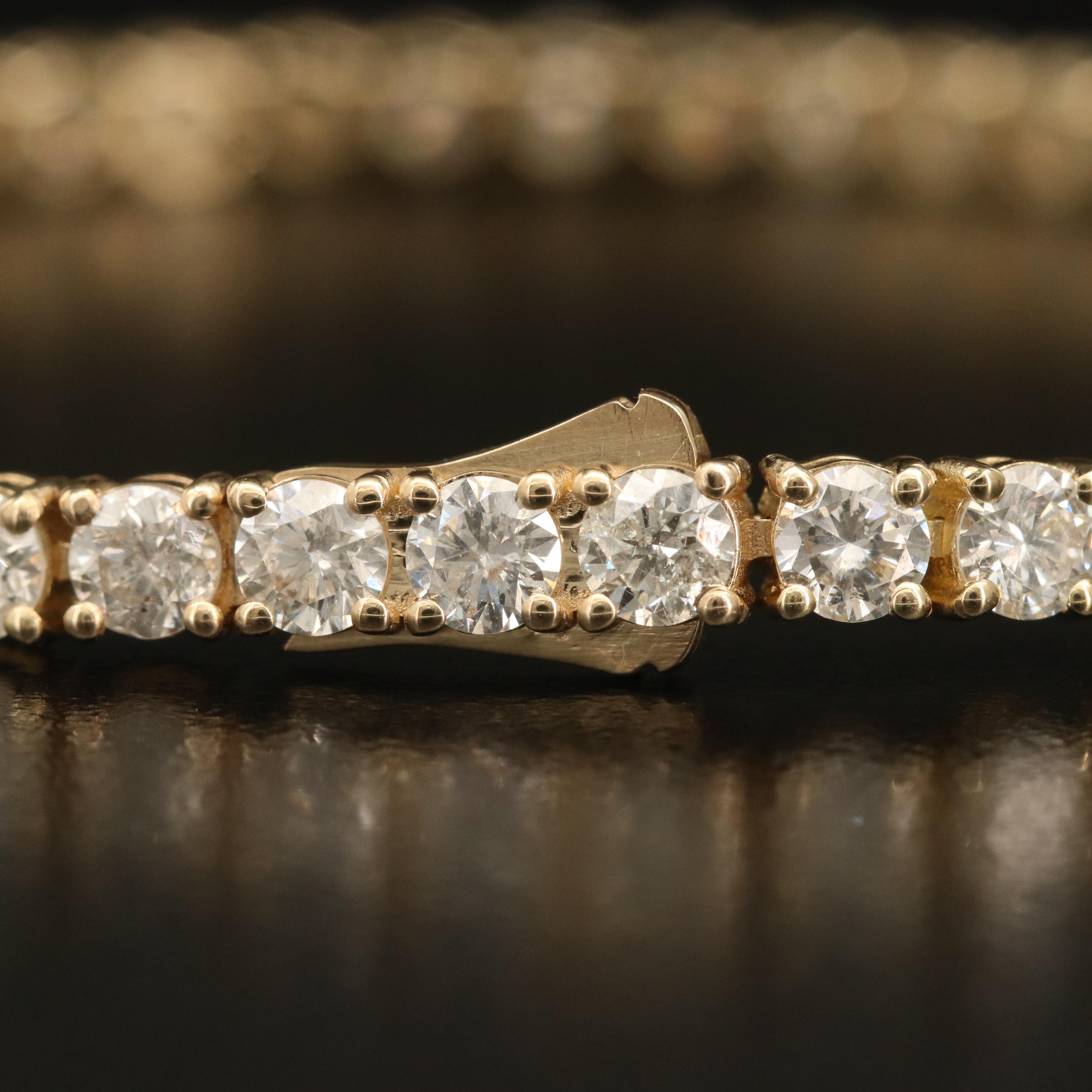 14K 7.67 CTW Diamond Line Bracelet