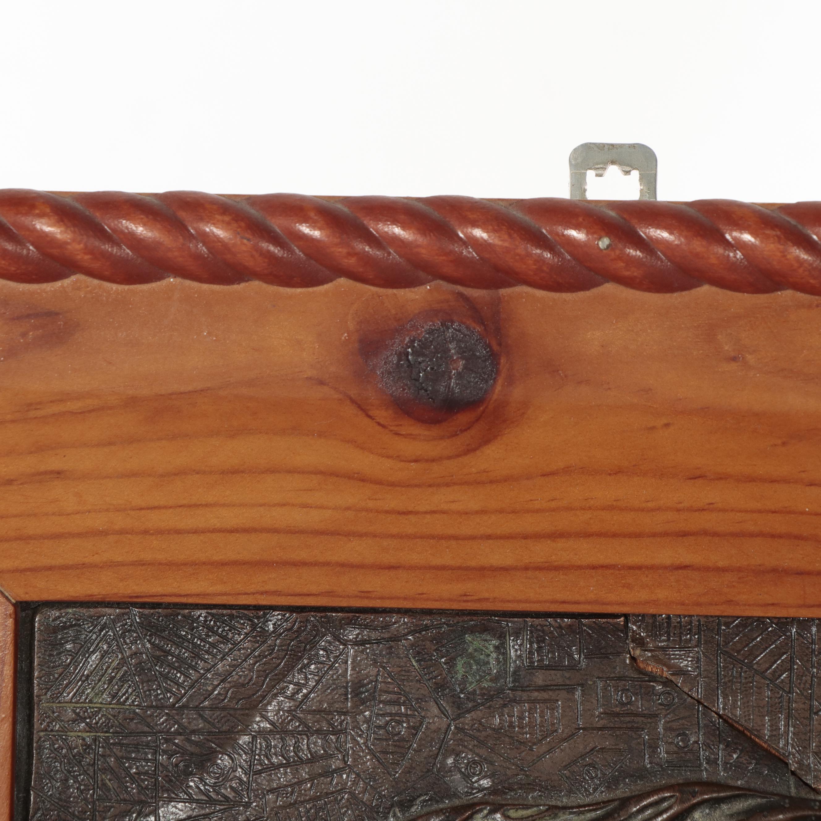 B. Forni Cast Bronze Relief Sculpture of Figure, 1882