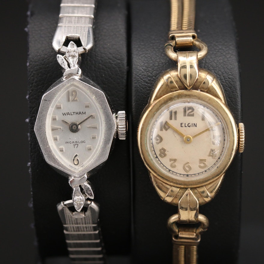 Two Vintage American Stem Wind Wristwatches