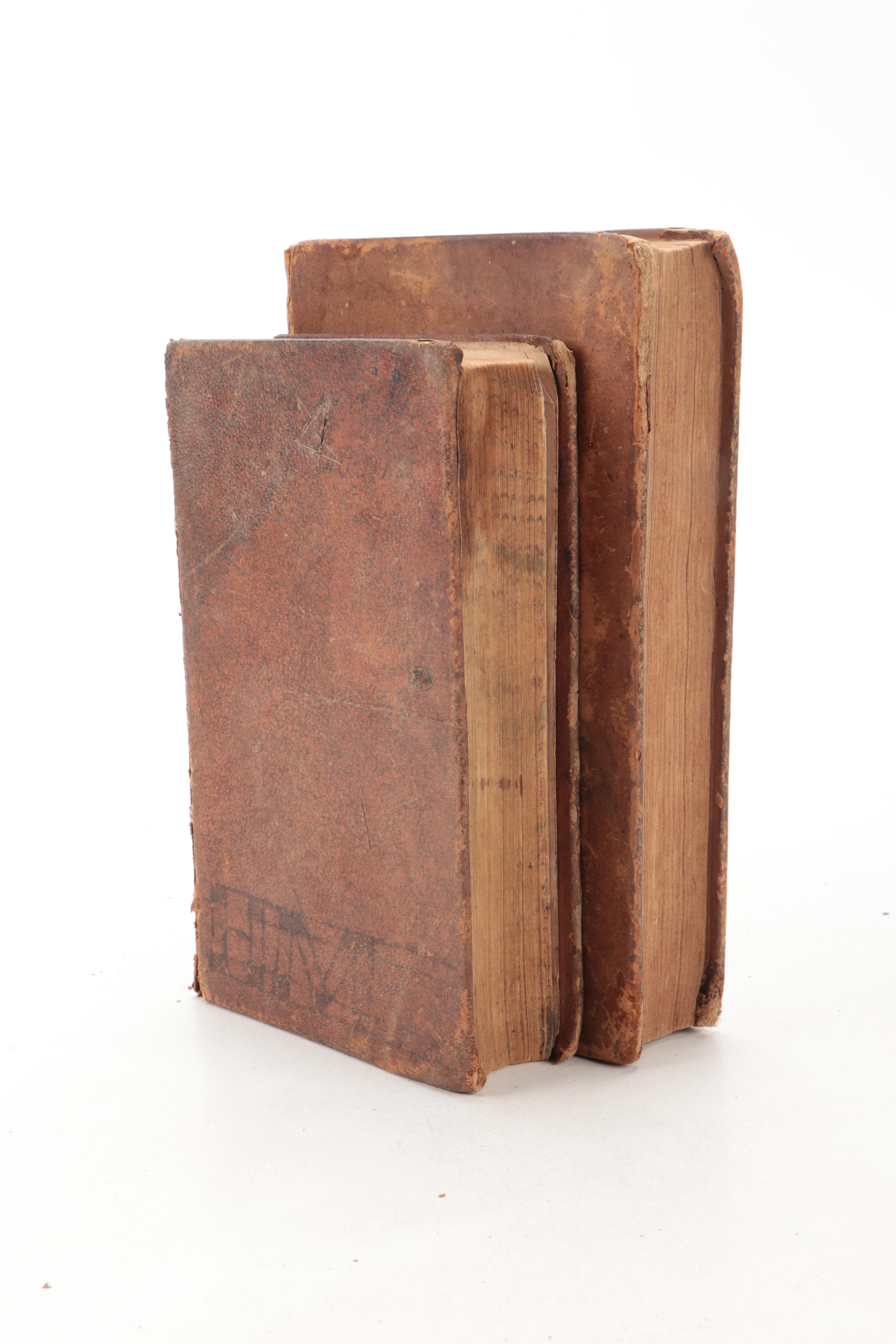 "Dictionary of the English Language" Vol. I with "A First Book in Latin"