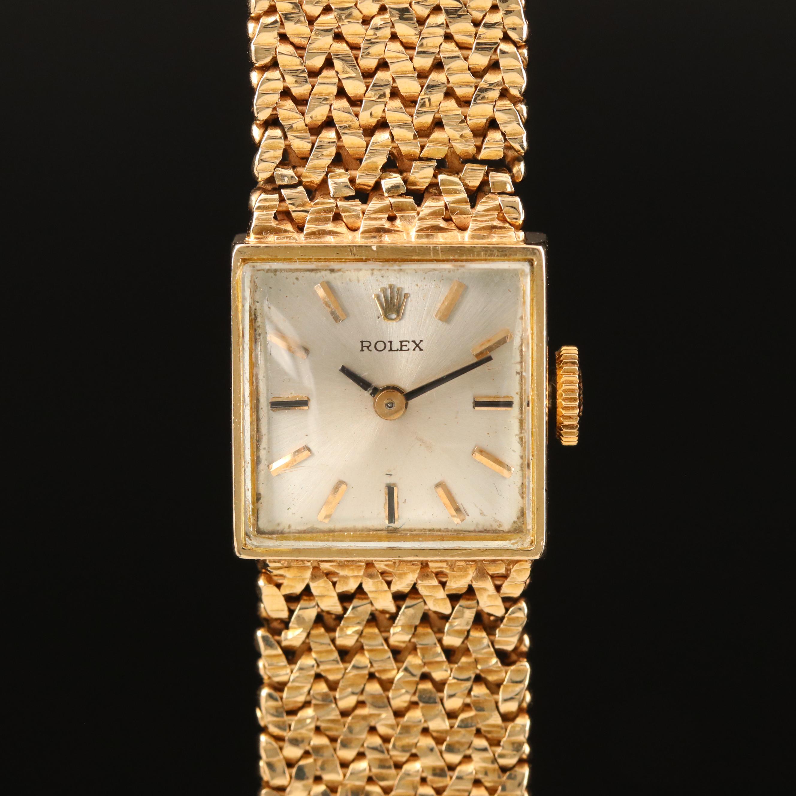 Rolex 14K Gold Stem Wind Watch