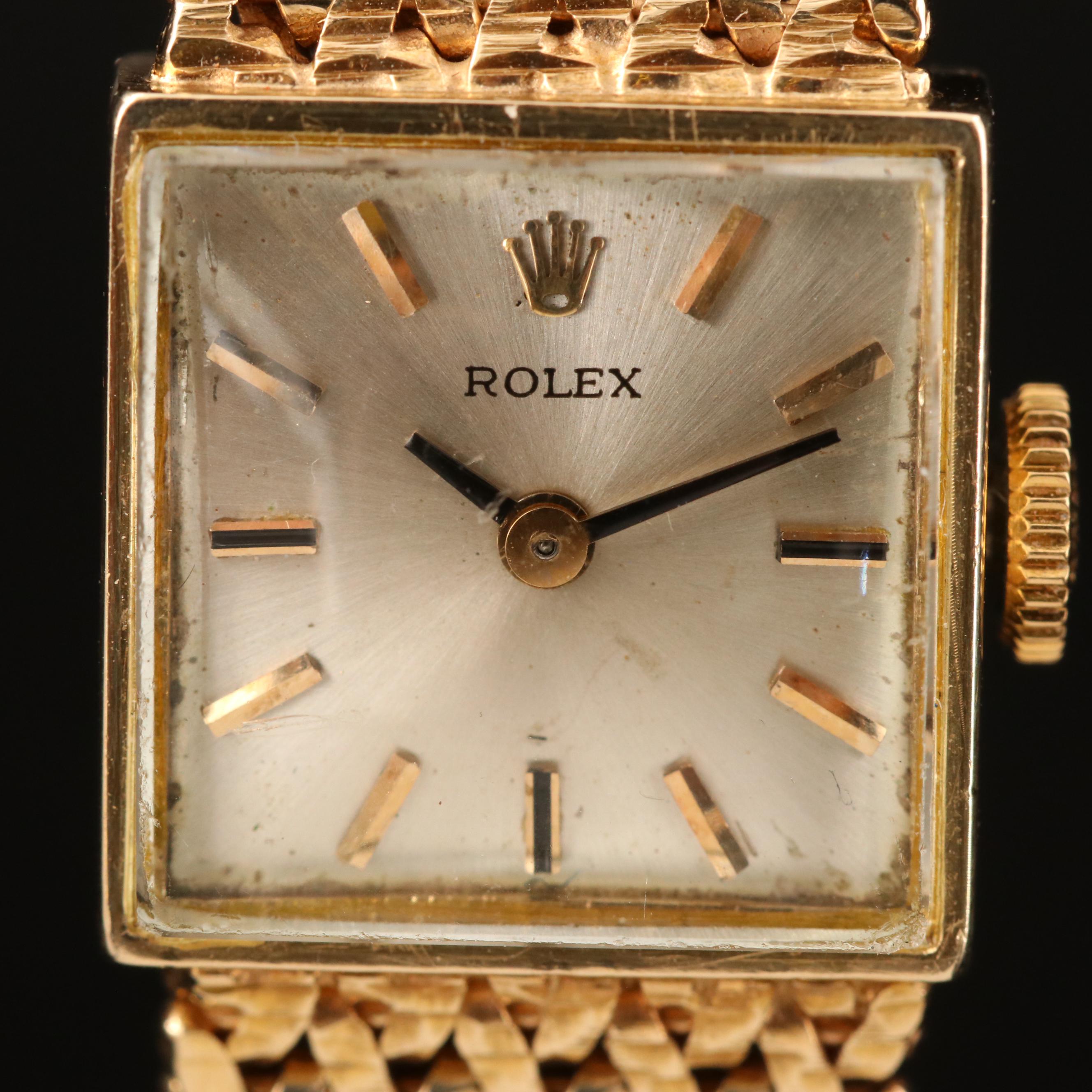 Rolex 14K Gold Stem Wind Watch