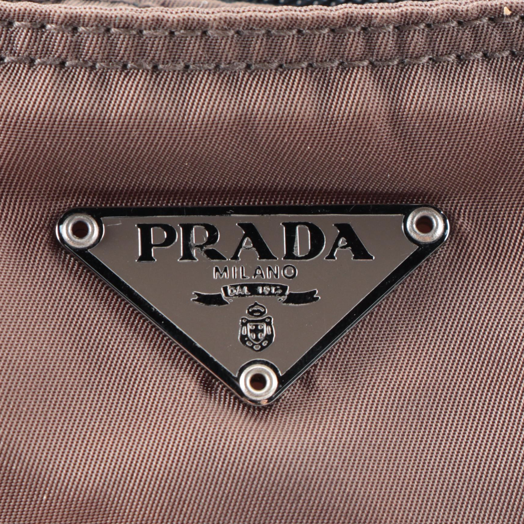 Prada Small Tote Bag in Tessuto Nylon and Leather