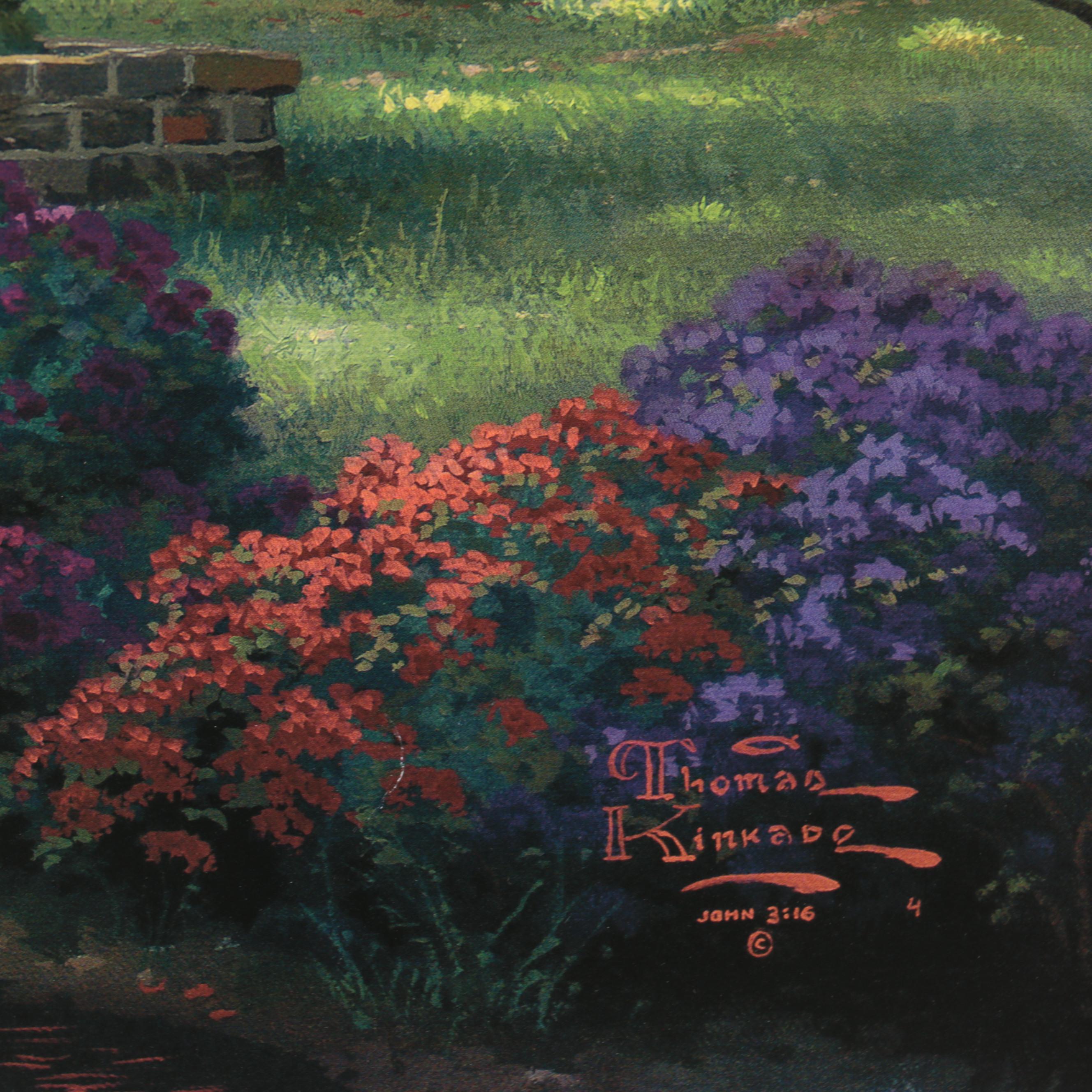 Thomas Kinkade Offset Lithographs of Lighthouse and Cottage