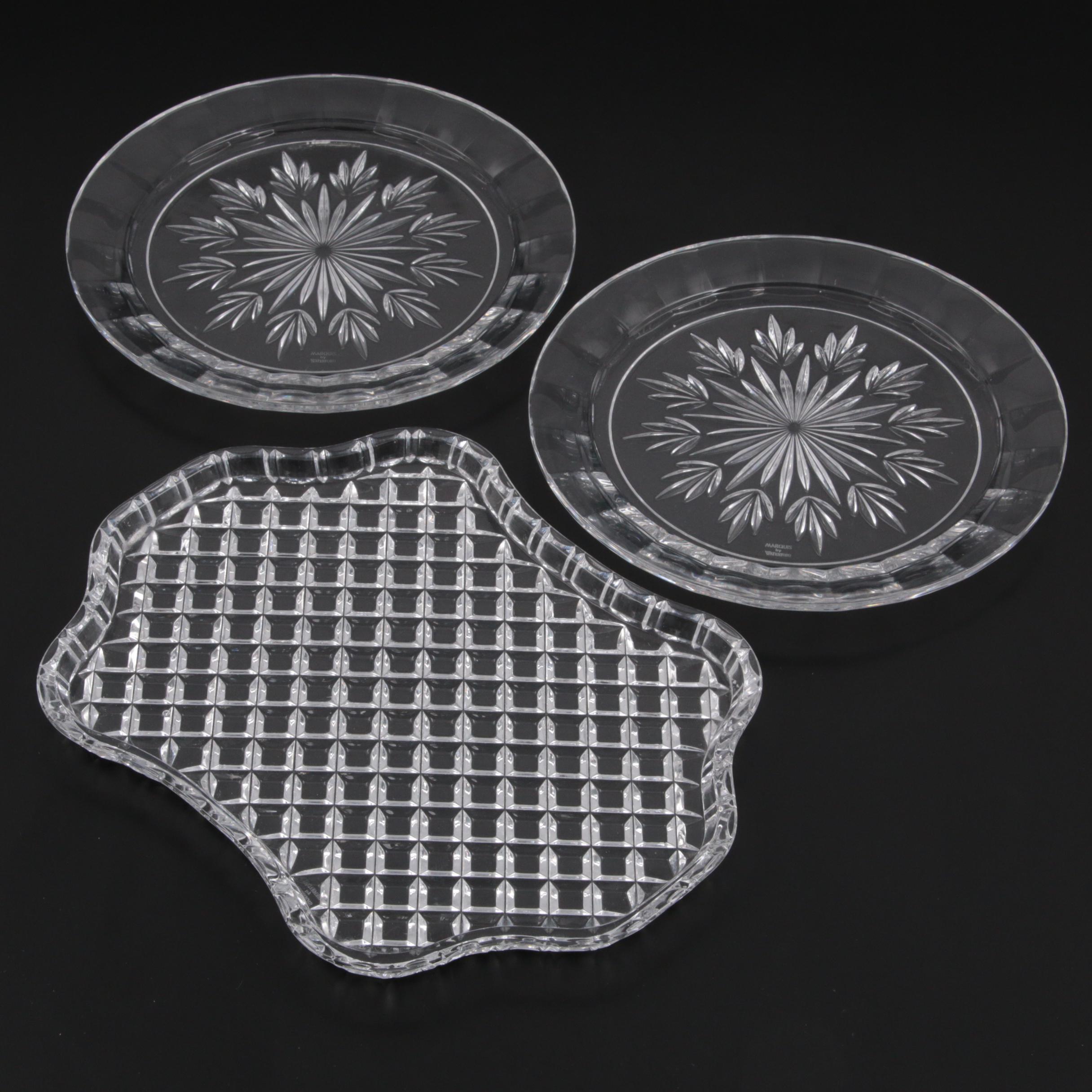 Marquis by Waterford Crystal Plates and Serving Tray