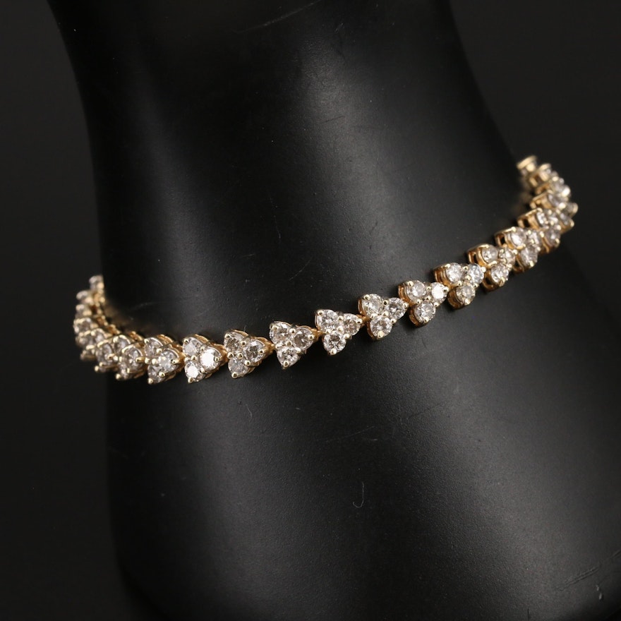 14K 5.94 CTW Diamond Bracelet