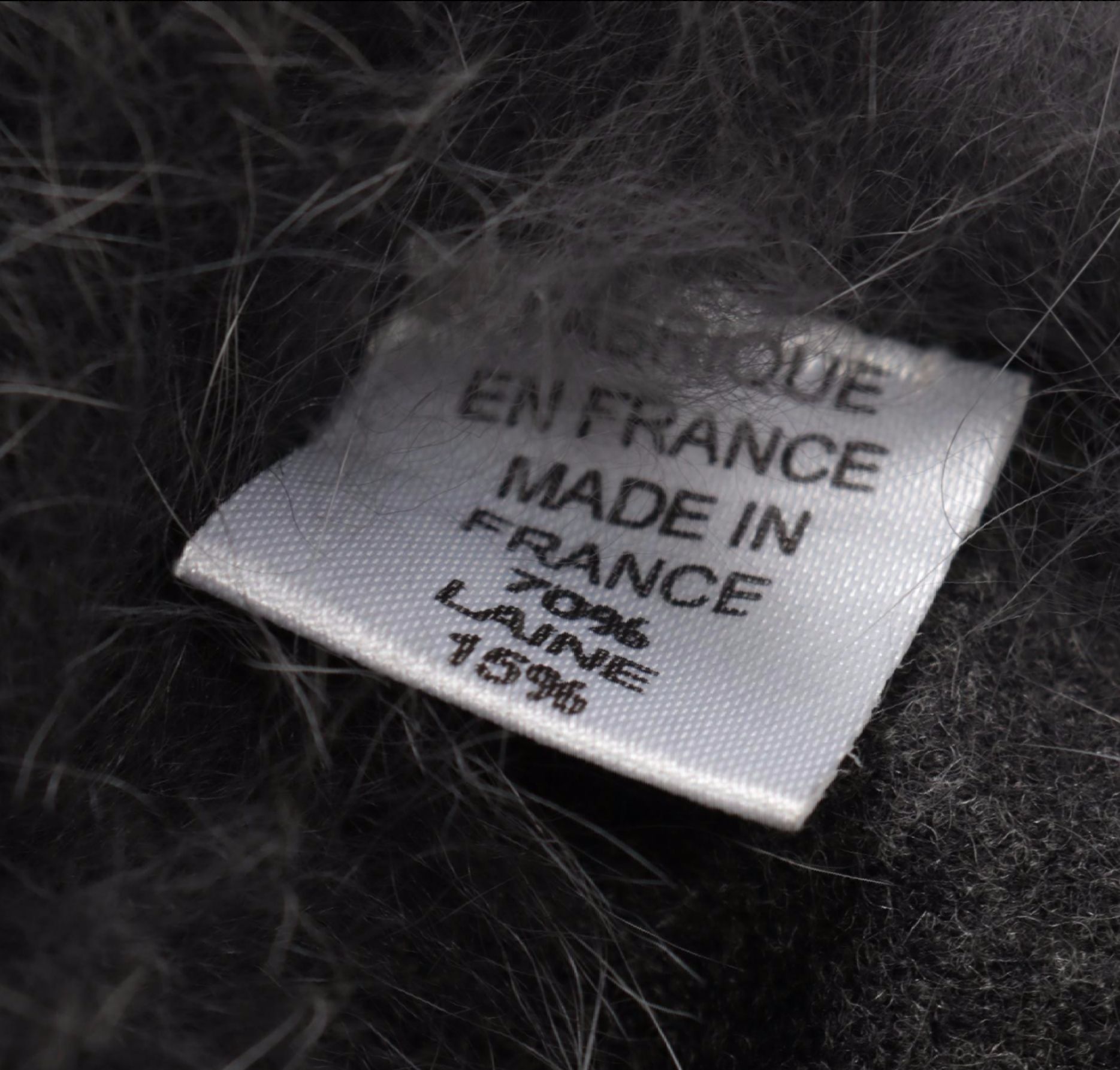 Création Sprung Frères Paris Angora and Wool Blend Cape Trimmed in Fox Fur